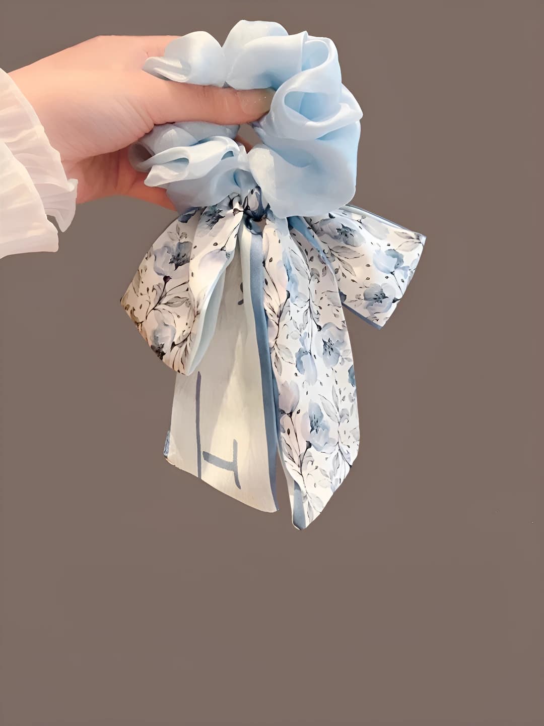 3# Fresh blue ring ~9 cm ribbon ~18 cm
