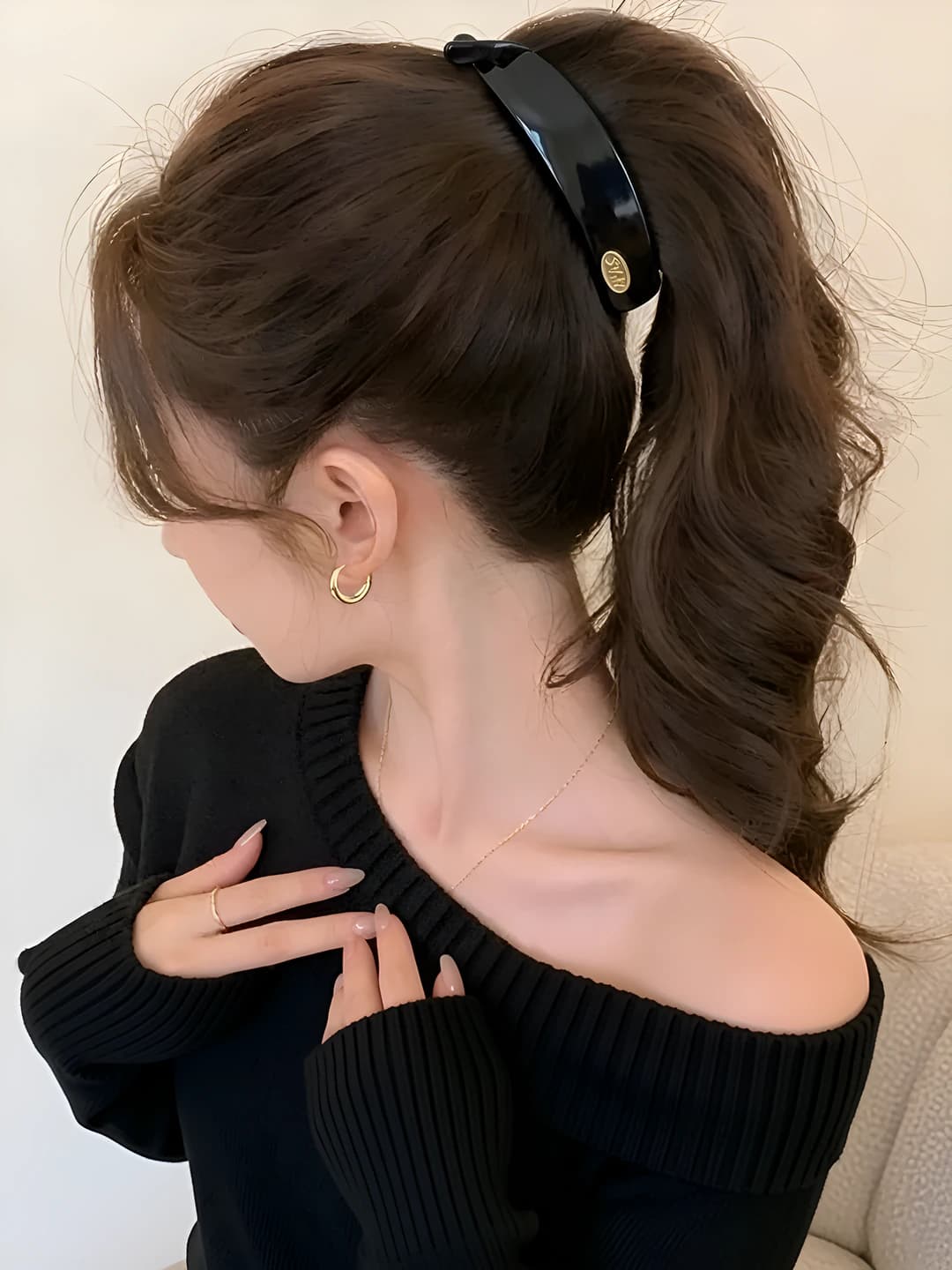 3# Black, ~9.5 cm
