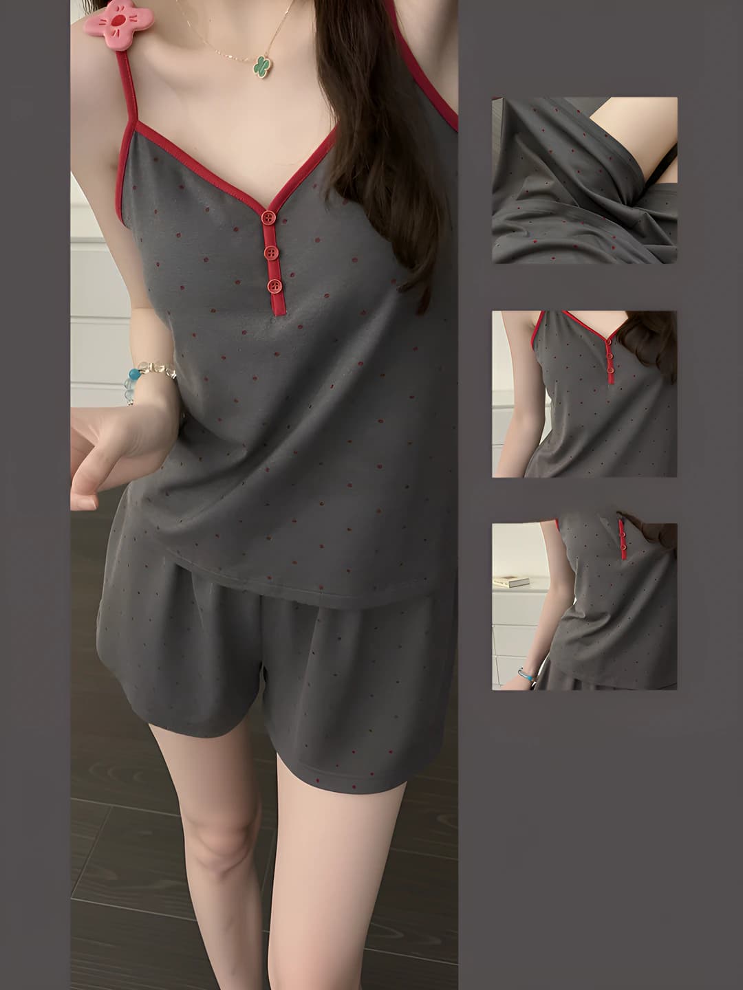 Grey with built-in bra