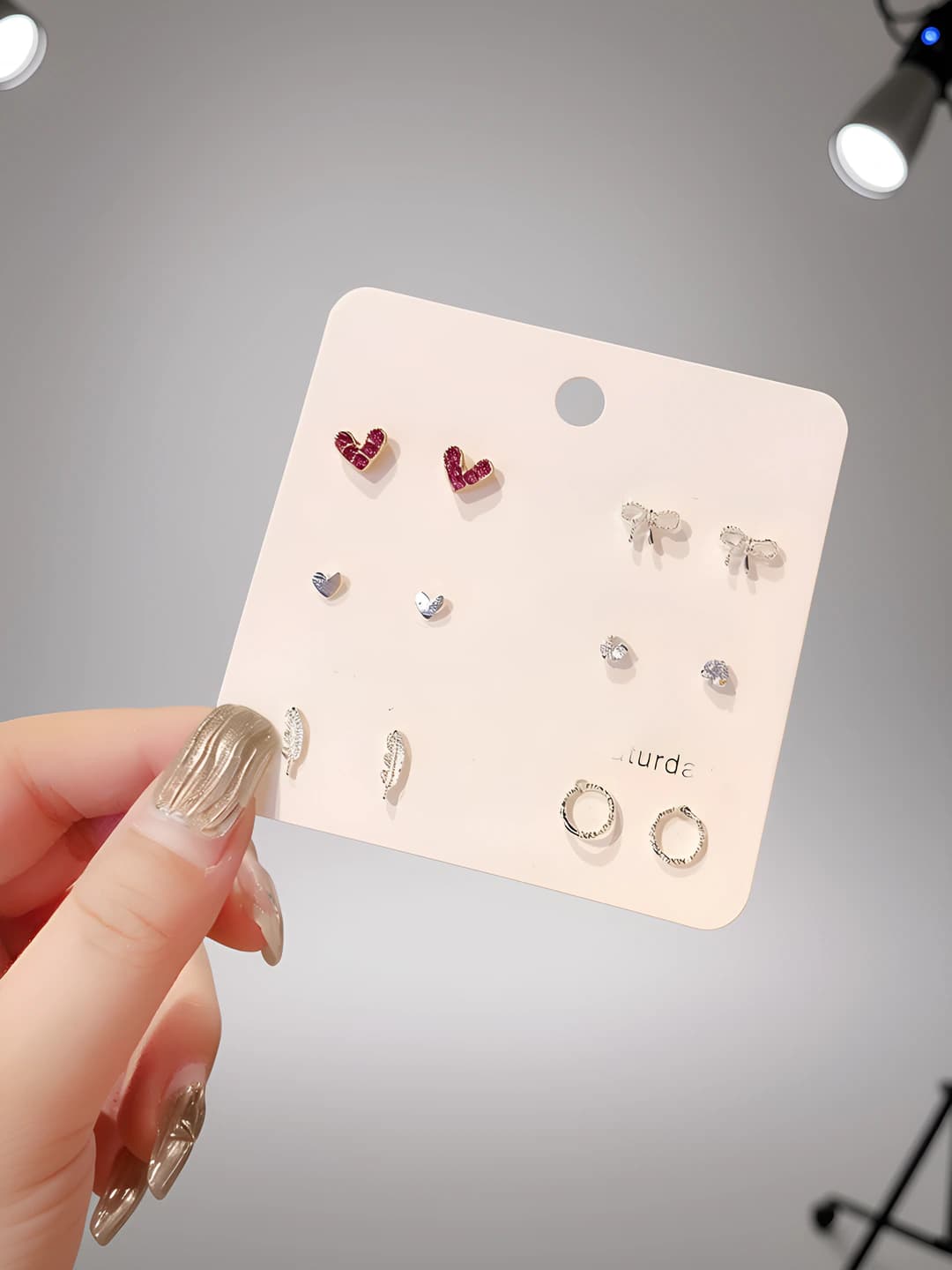 1# Wine red heart (6-piece set)