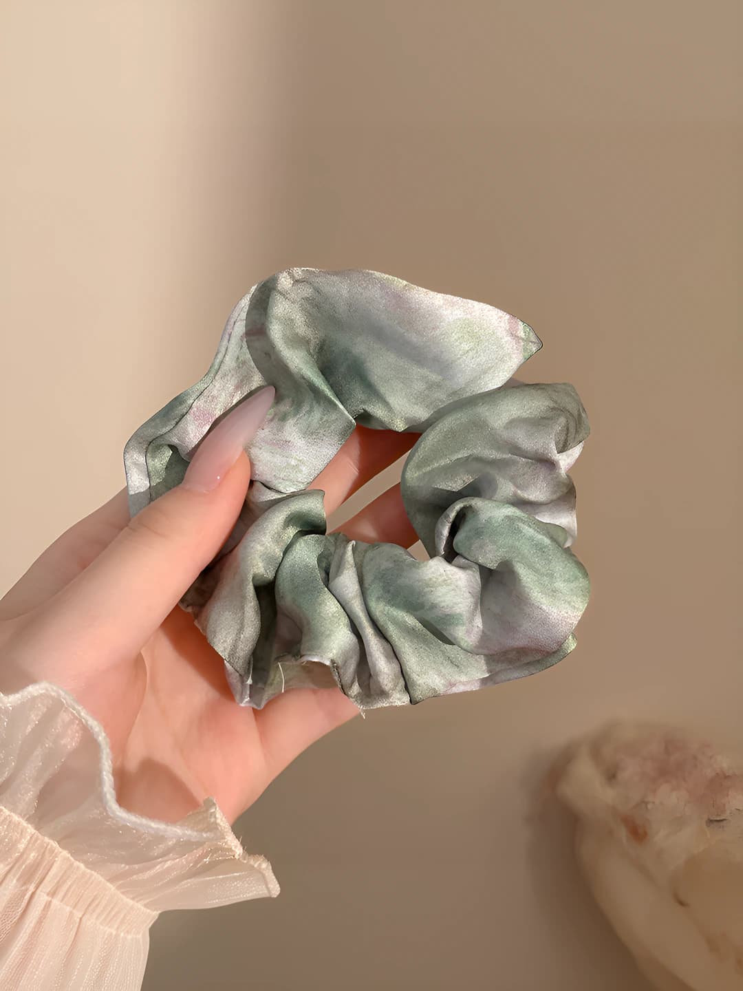 Тибийат, атлас, зелёный, 12 см