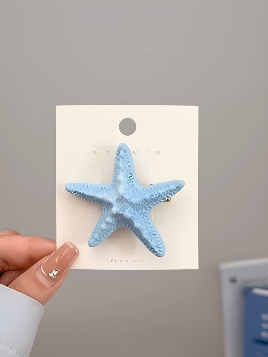 1# Starfish, blue, 5.5 cm