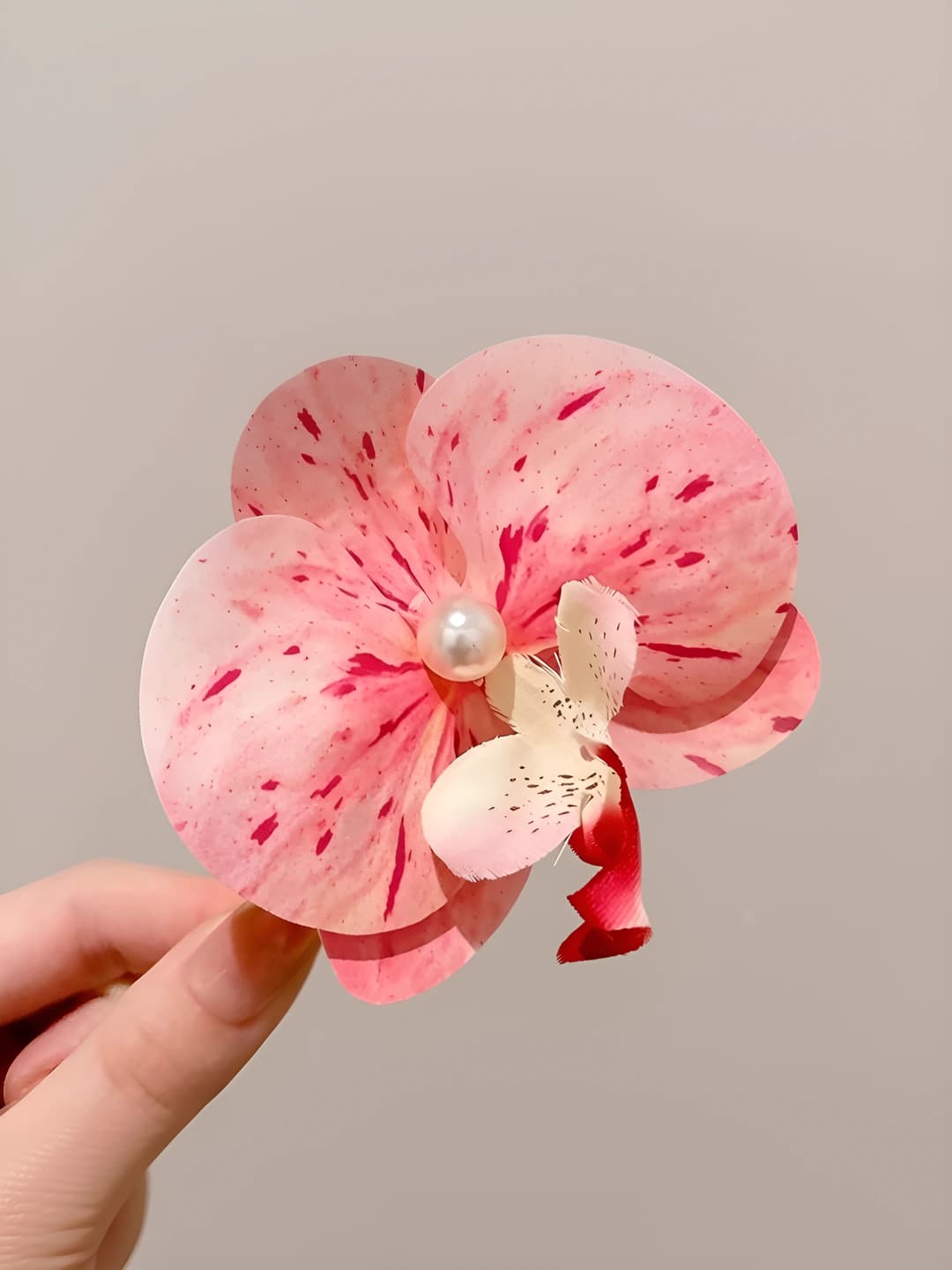 10# Light pink phalaenopsis duckbill clip