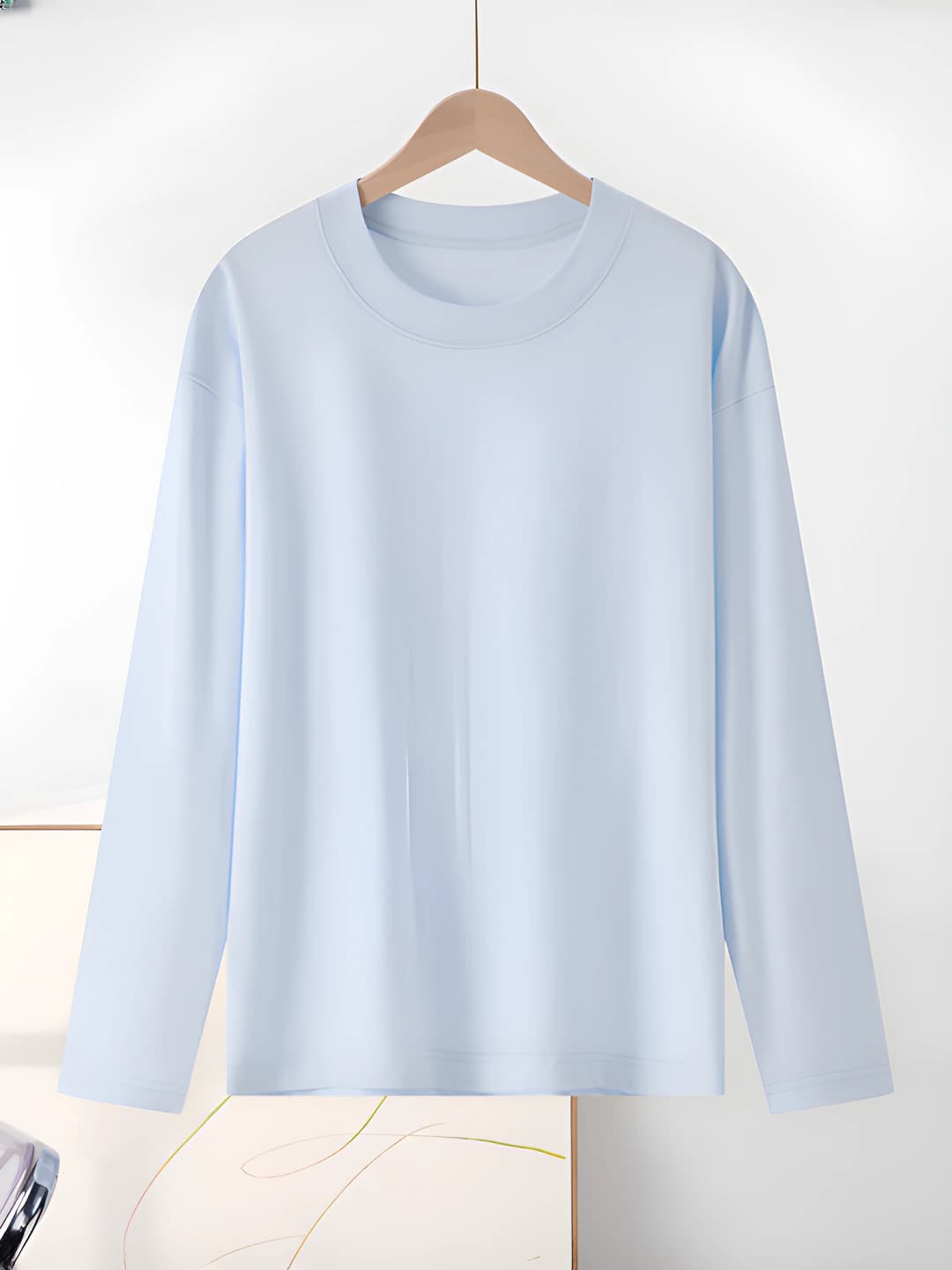 100% cotton - Cream blue