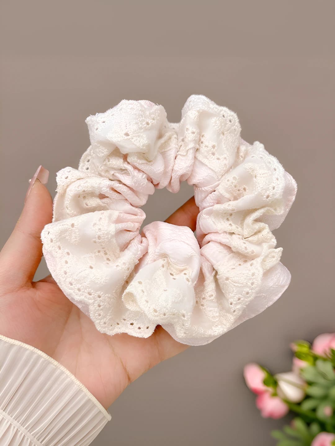 2#Розовый кружевной хвостовик ок. 11 см