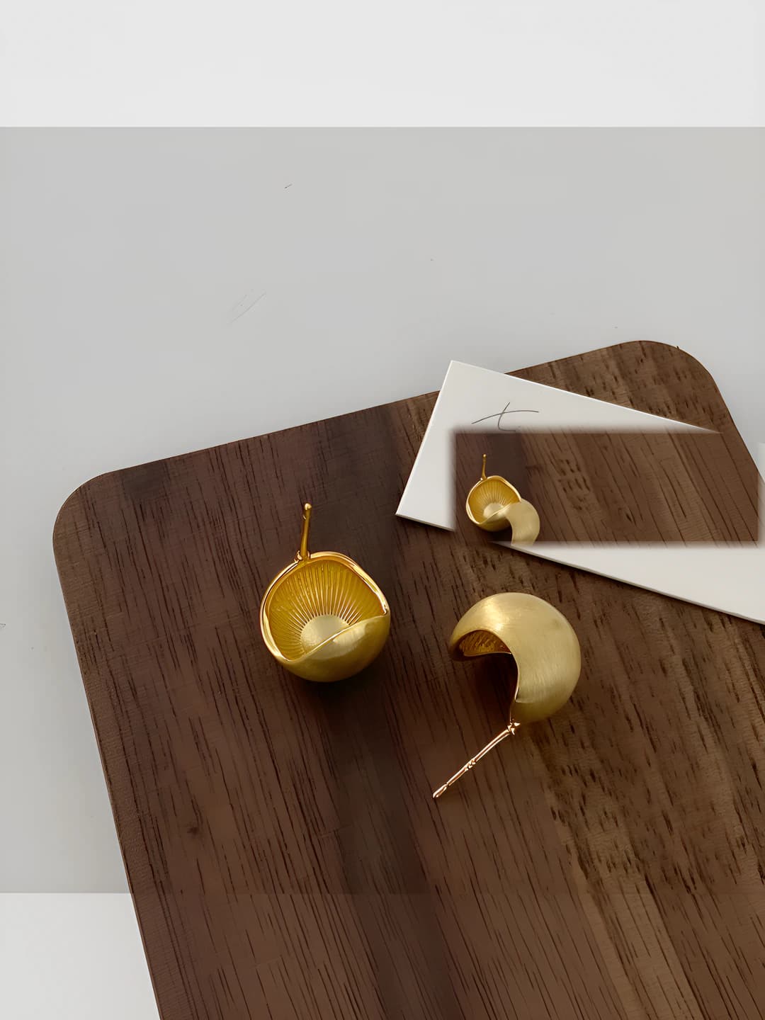 Gold teardrop