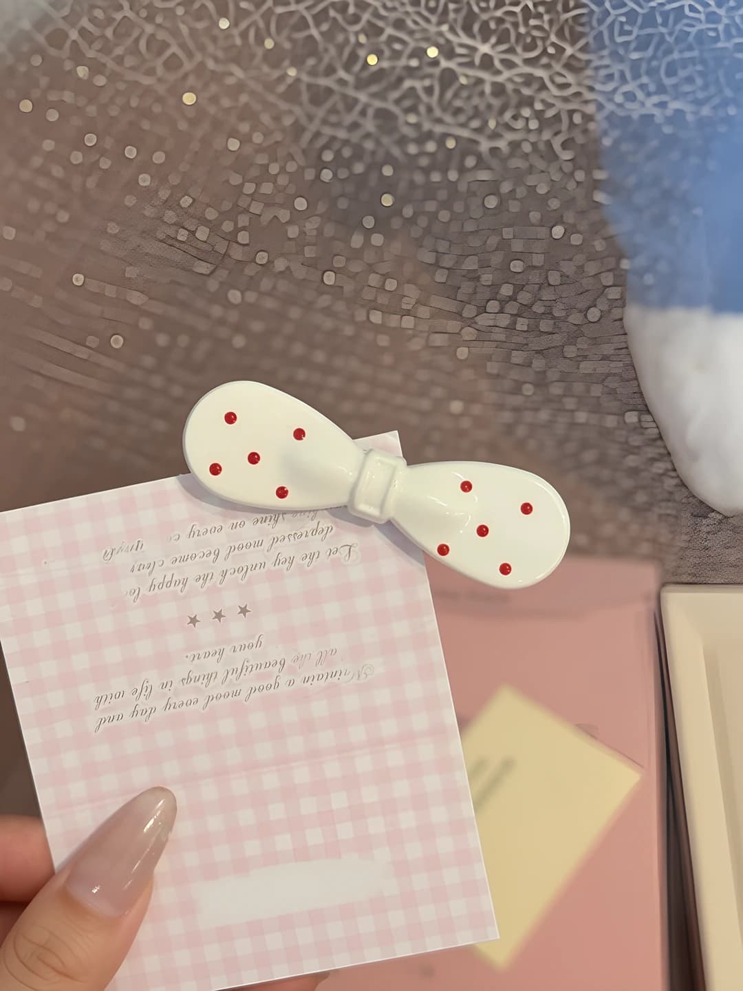 3# Macaron bow - White