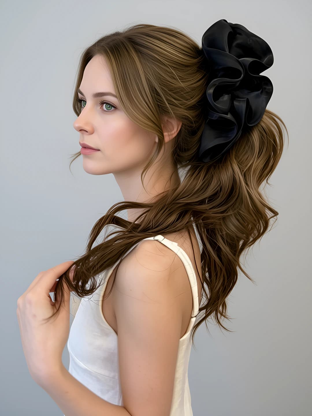 Black clip, base ~13.5 cm