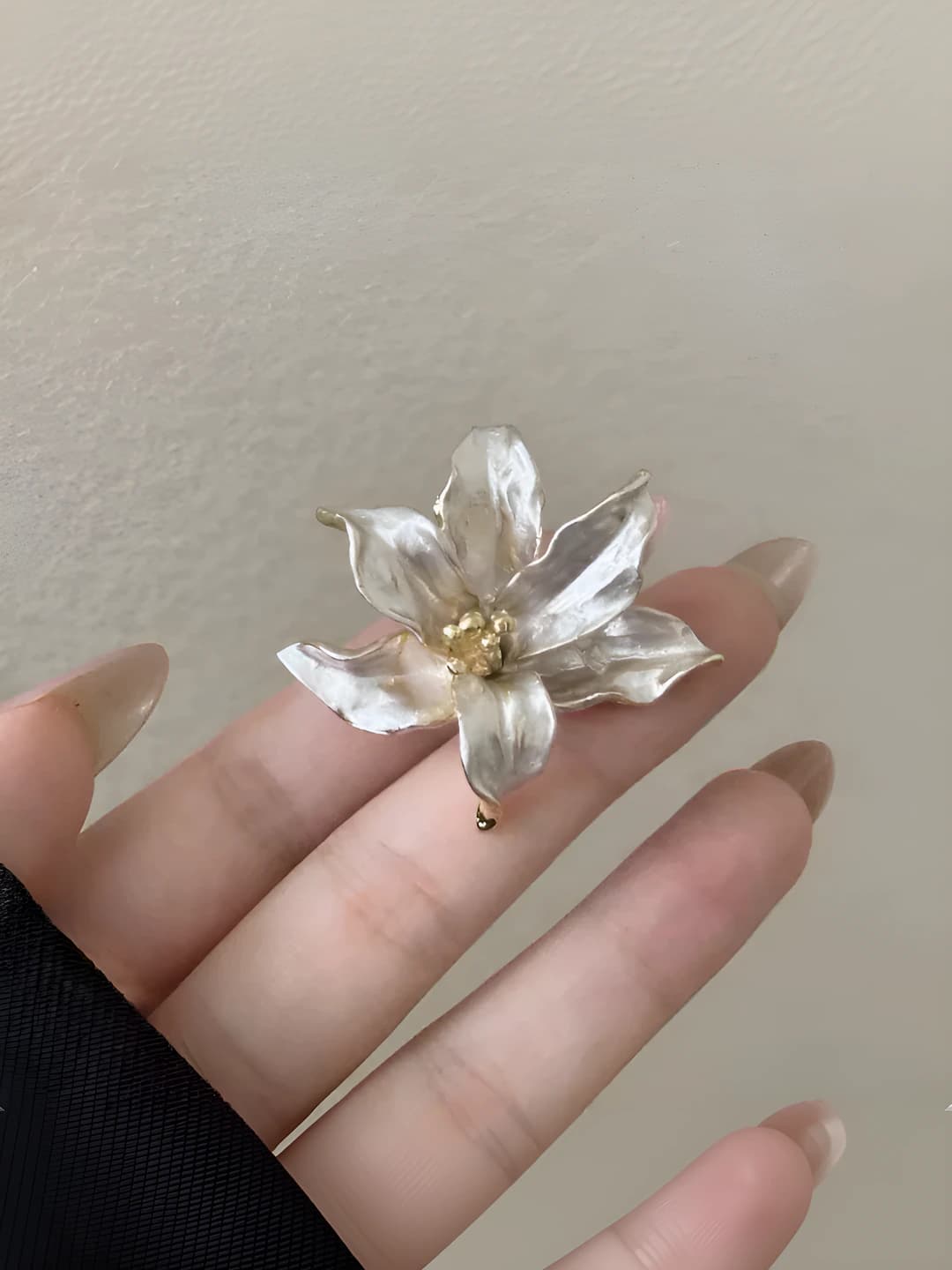 1# tulip flower ring, adjustable, zinc alloy
