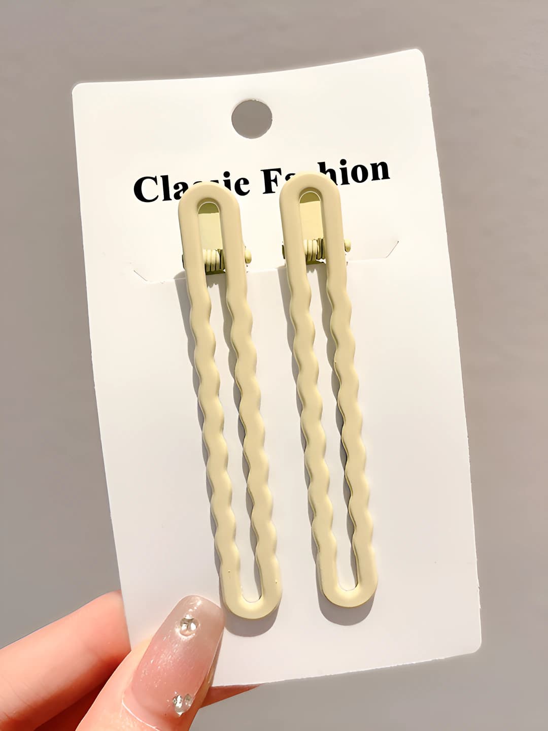 1# Beige wave, 1 pair, OPP