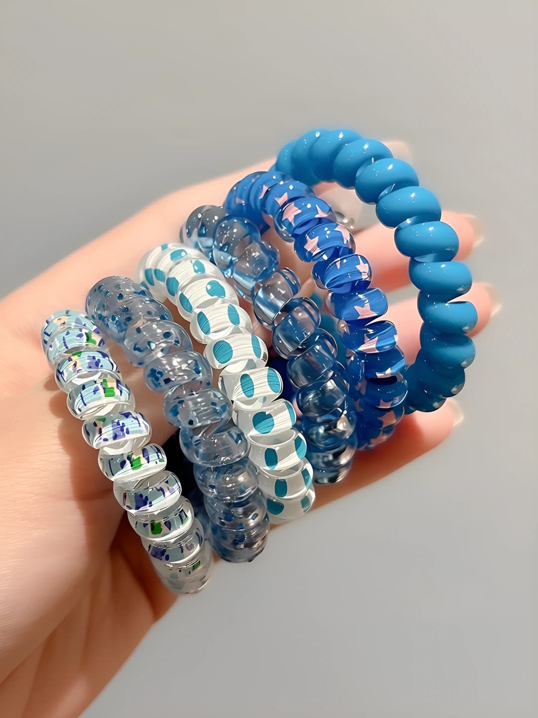 1# Milky blue 6 pcs 6cm