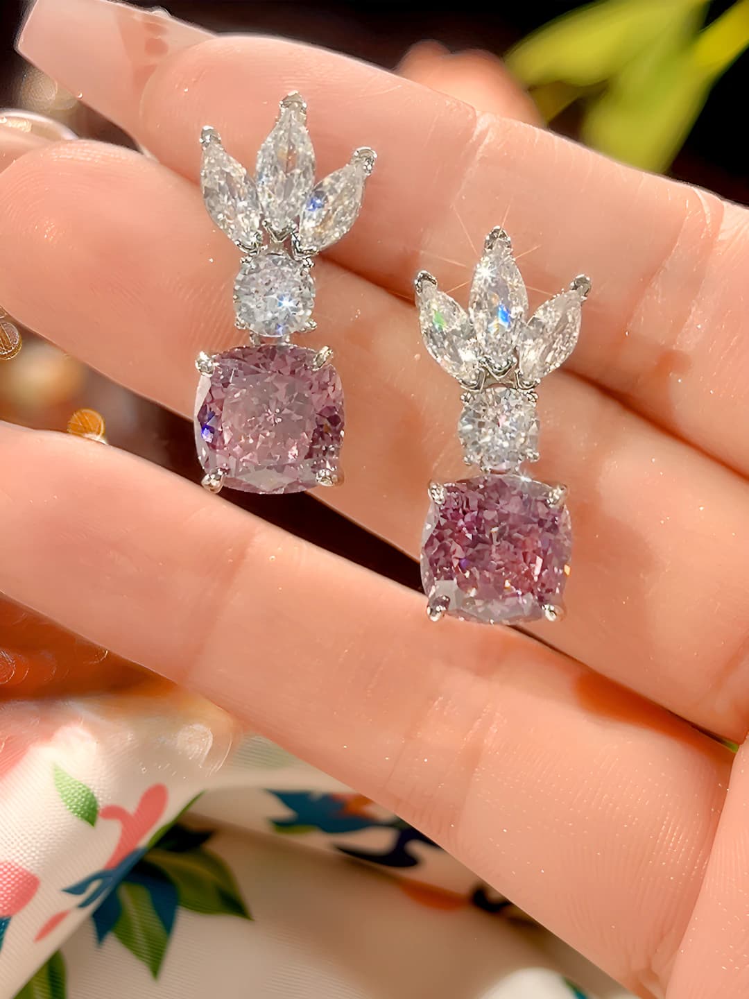 Серьги сухая роза