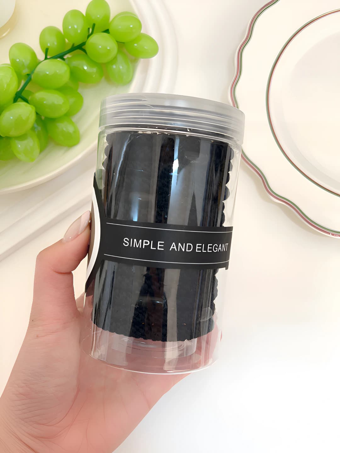 Classic black 15 pcs, thick