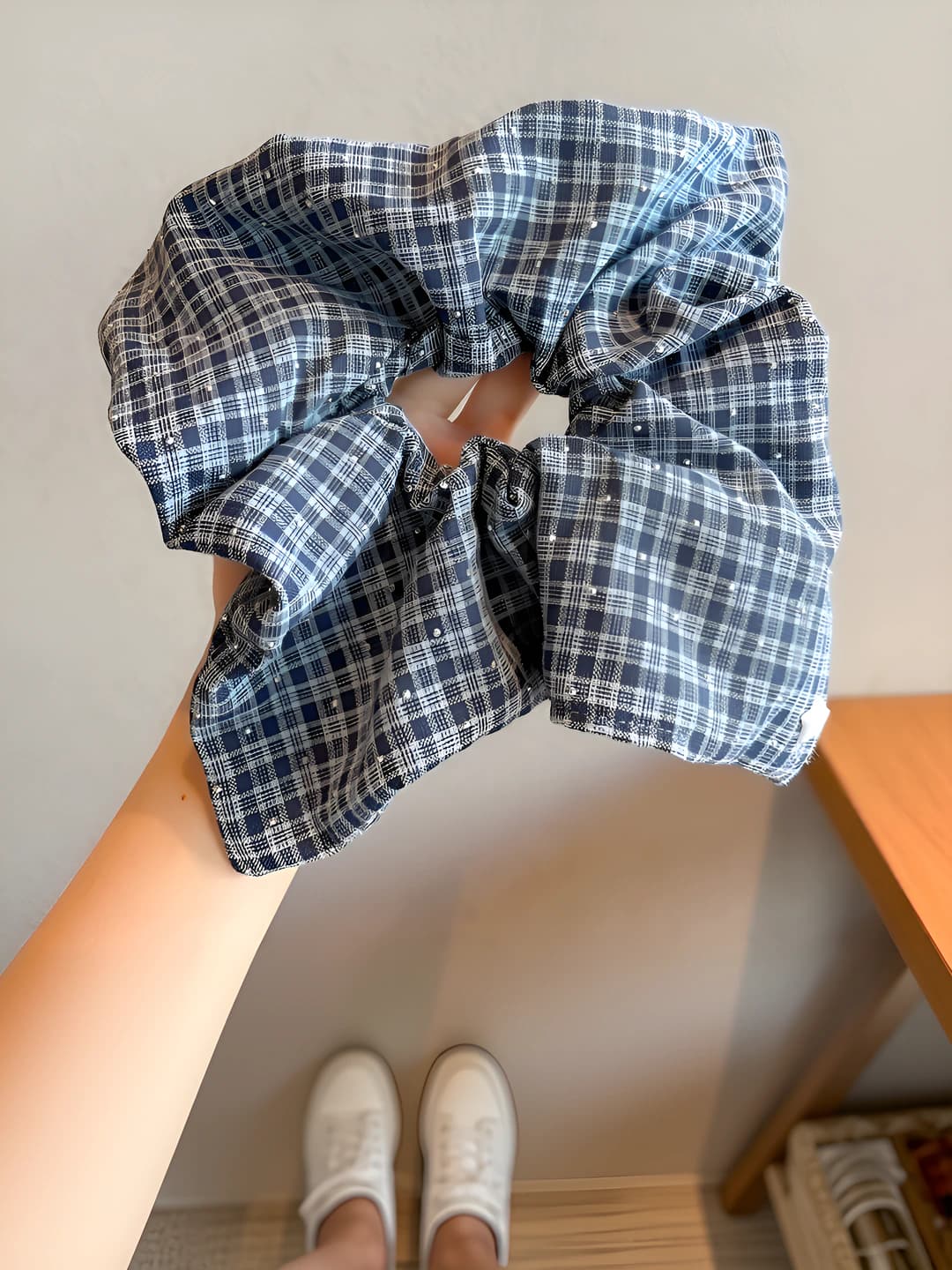 1# Blue star plaid