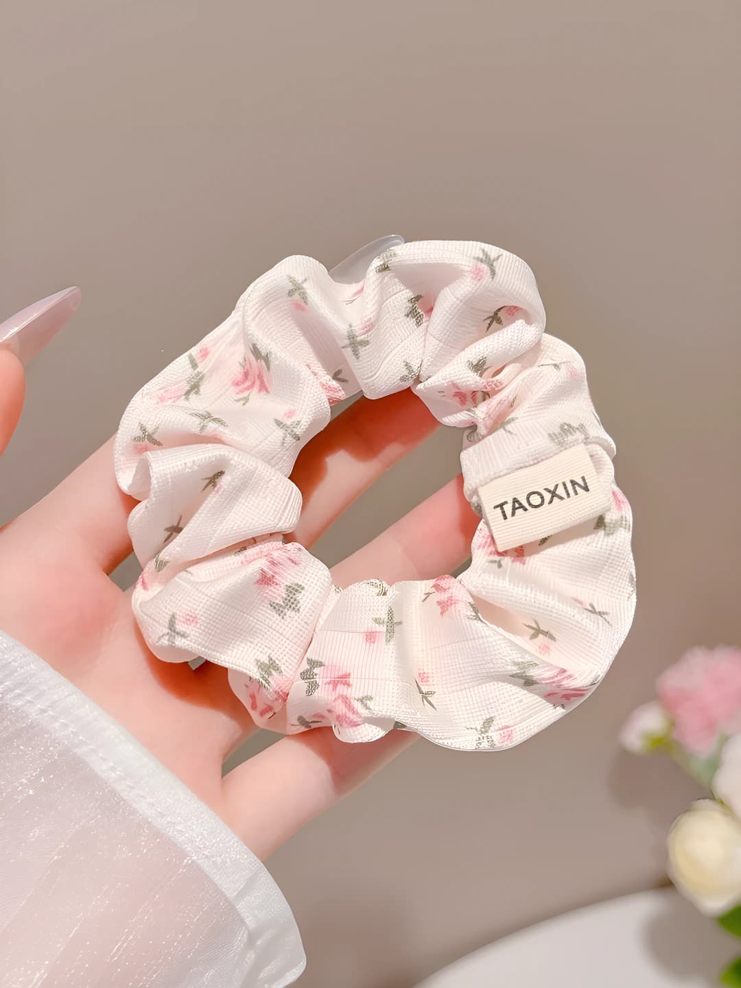 Розовый, цветочный, 11 см