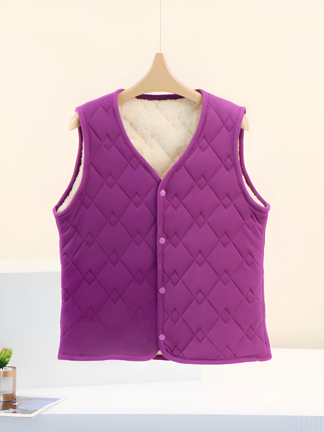 Plaid dark purple