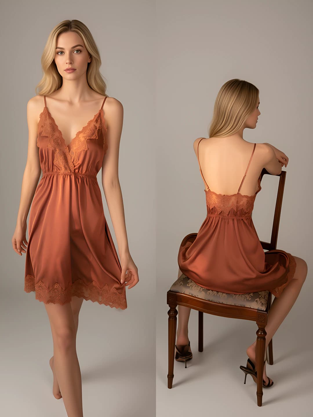 Caramel (Nightgown + T-shirt)