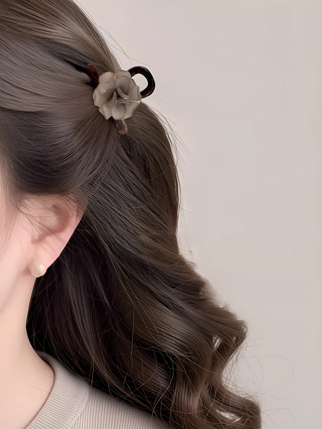12# Grey flower 2 pcs