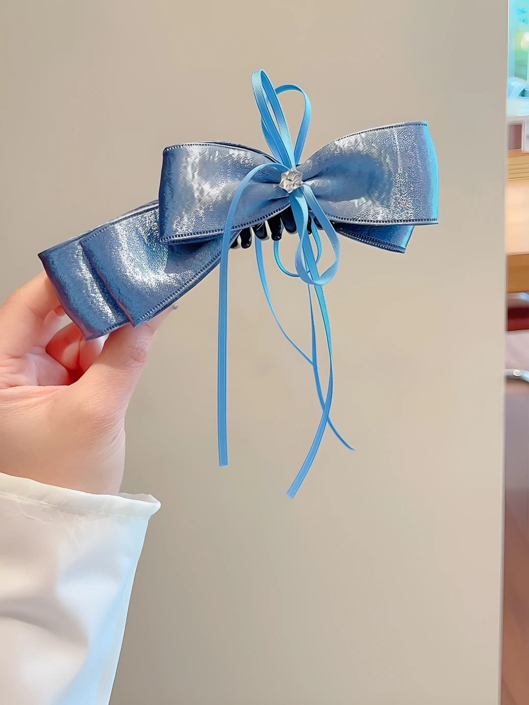 3# Blue banana clip, 13 cm
