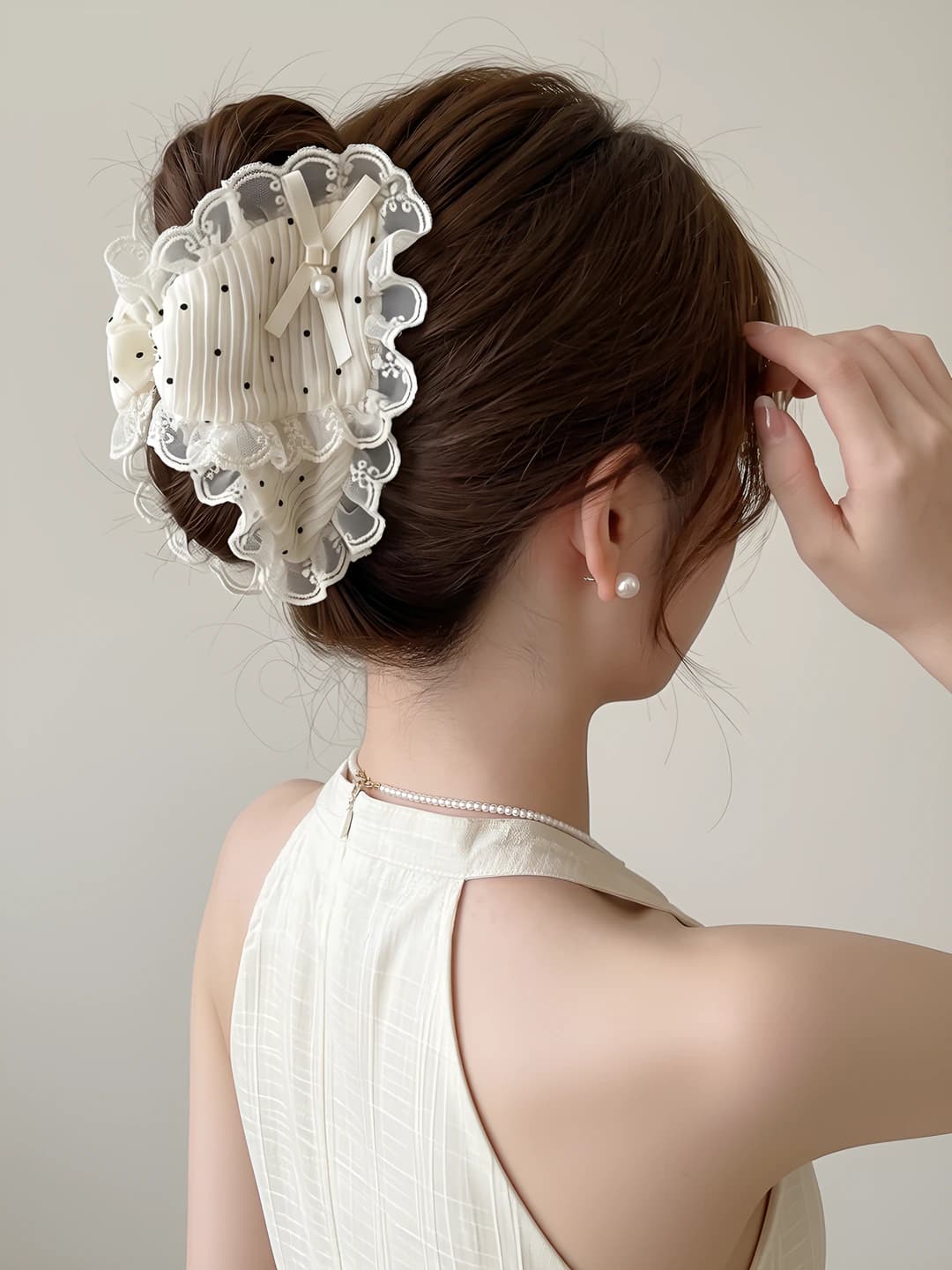 4# Tulle uchburchak klips ~13 cm
