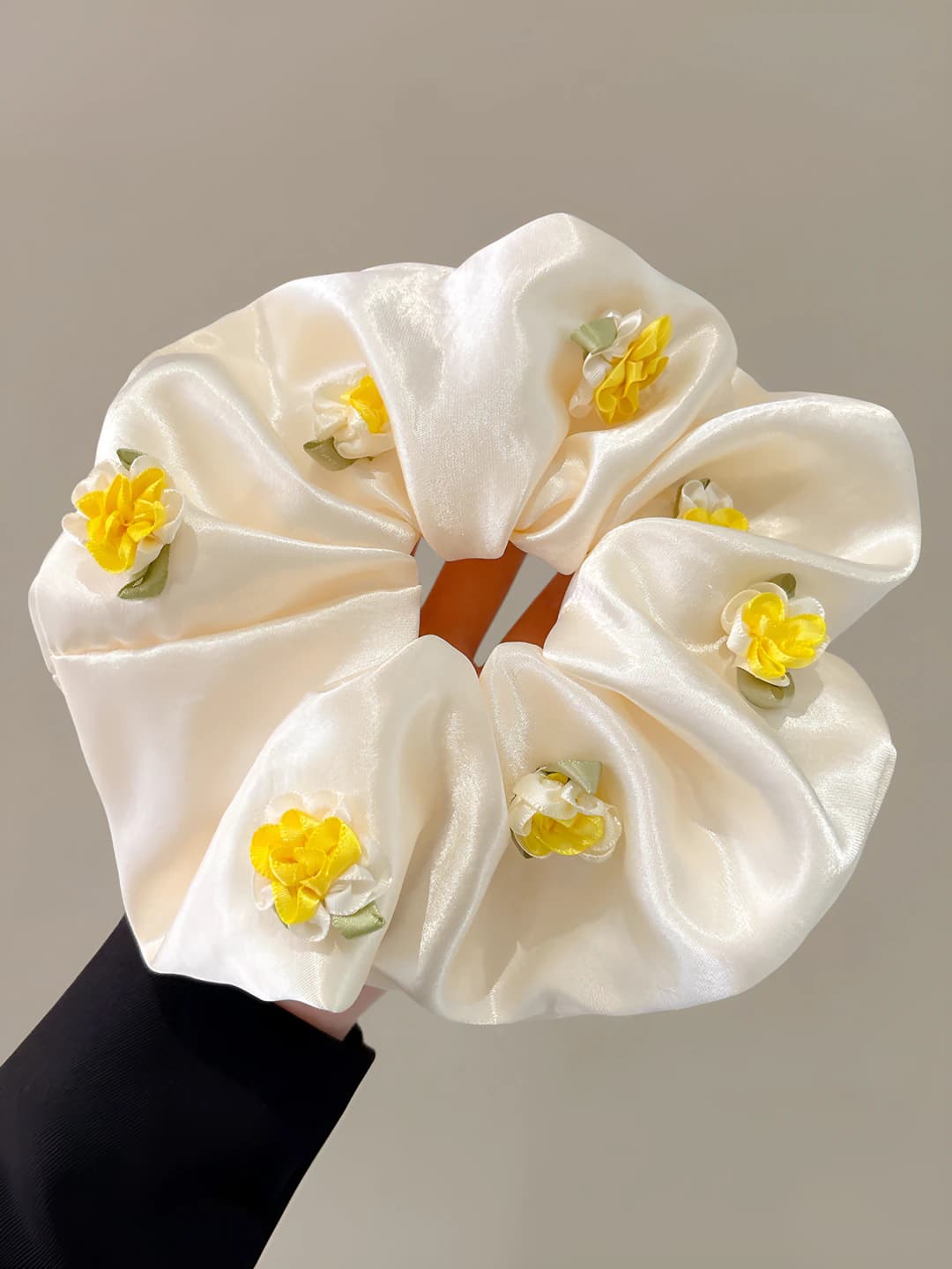 6# Apricot scrunchie