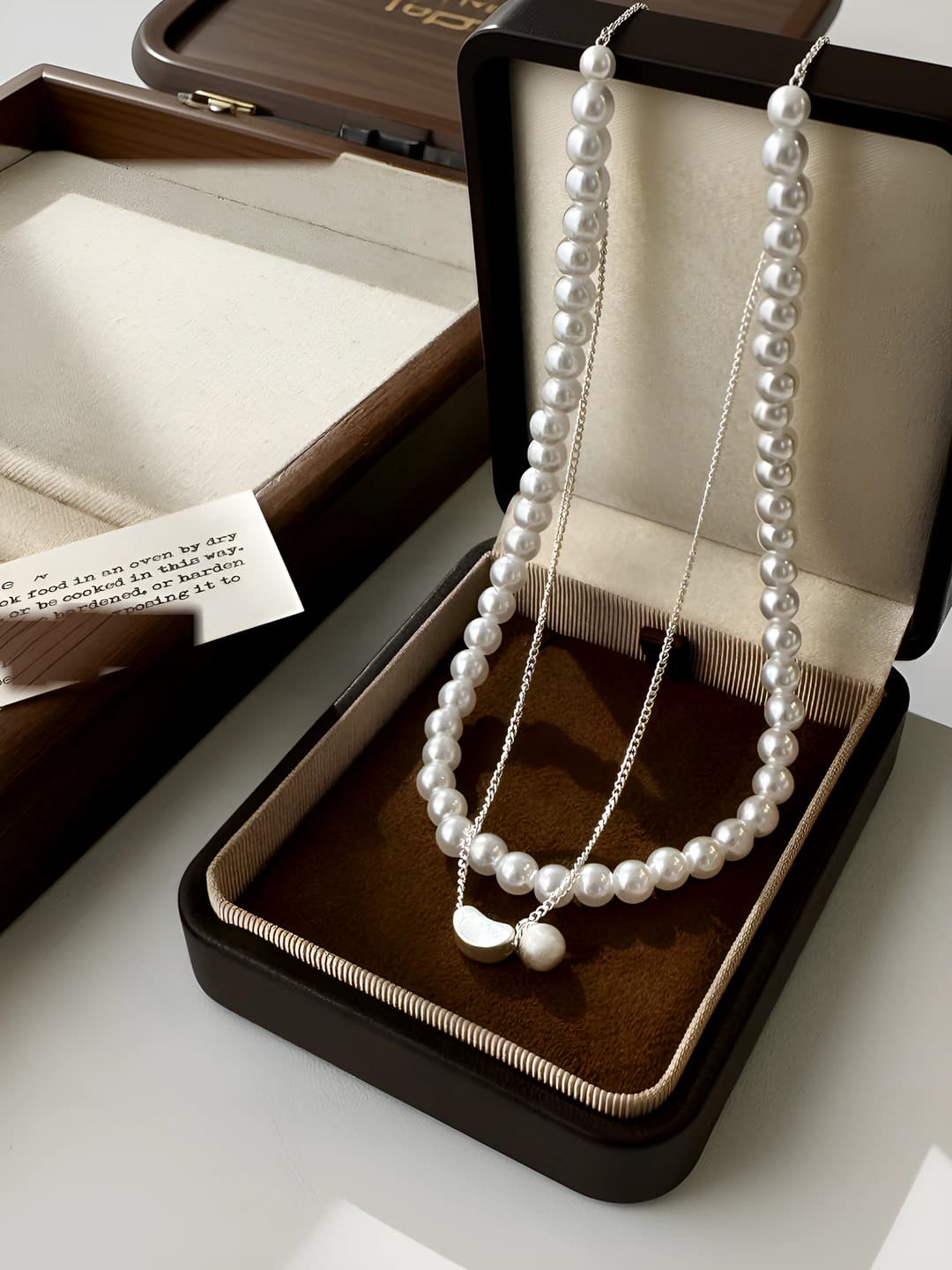 Silver double chain