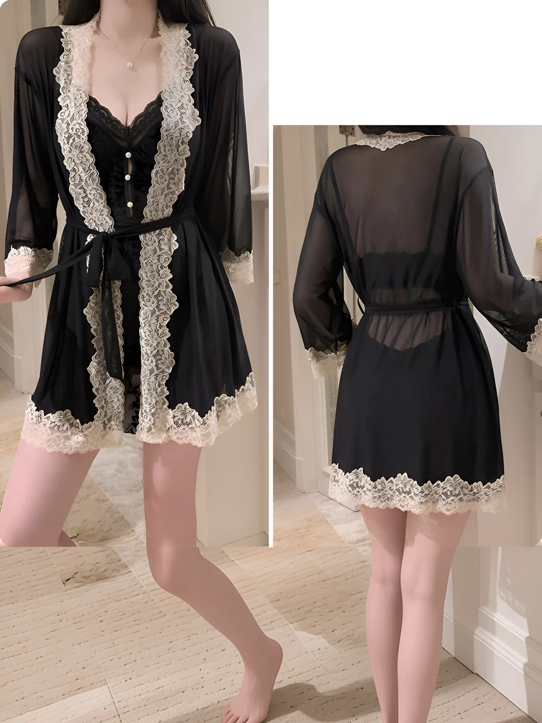 6285 Black (Outer Robe + Belt)