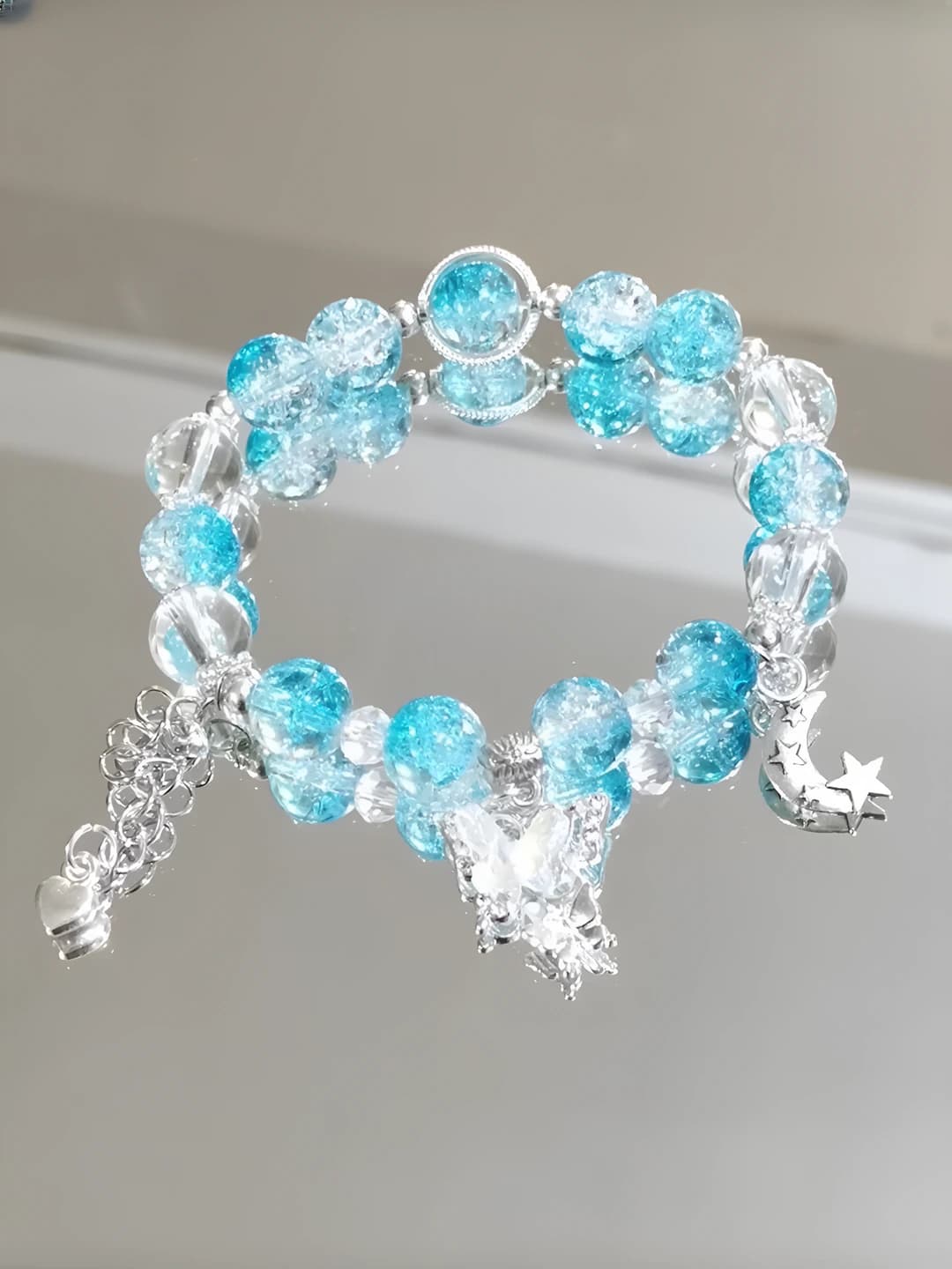 Star moon butterfly heart blue