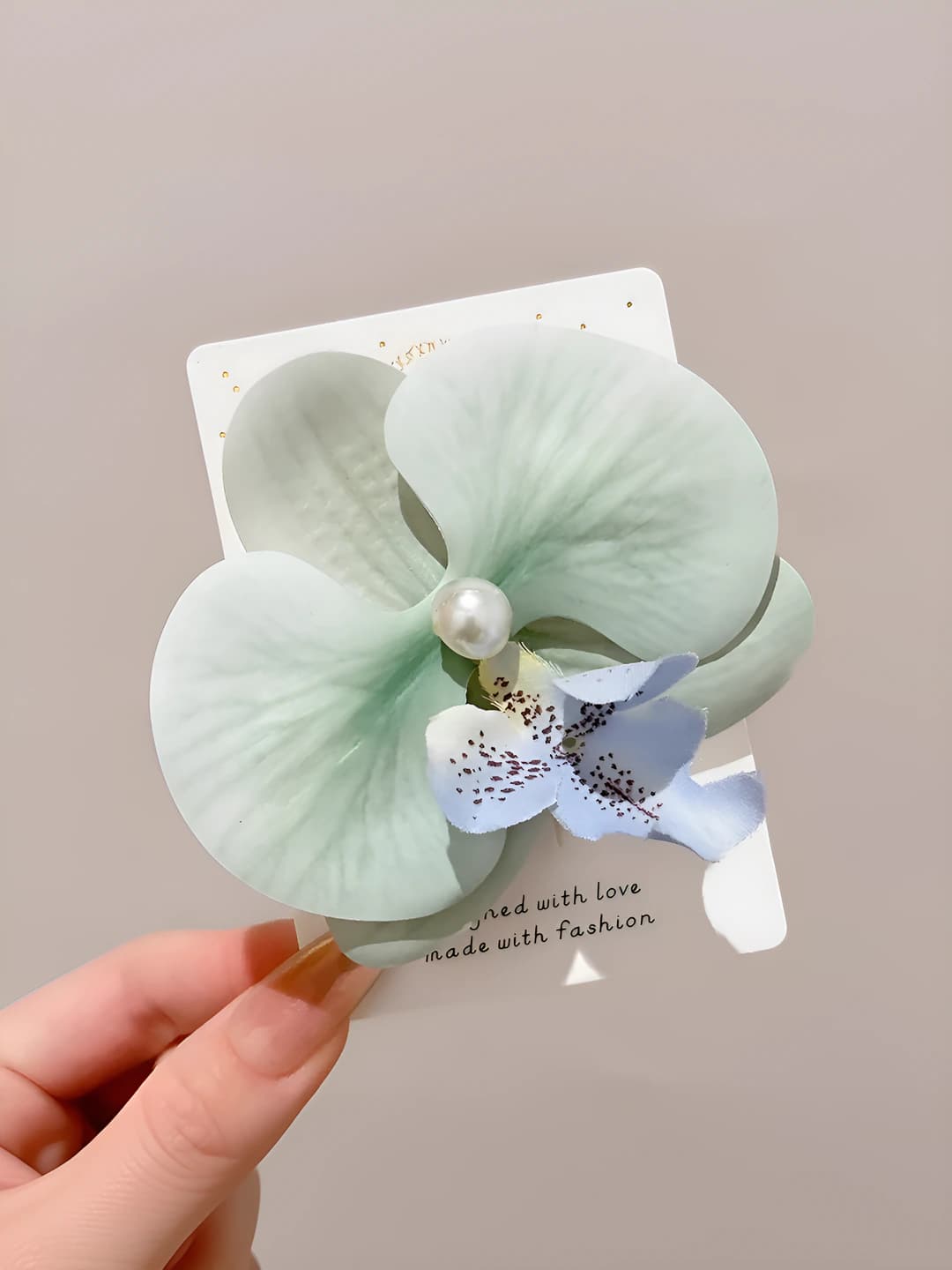 4# Yashil-Phalaenopsis marvarid qisqich 9 sm