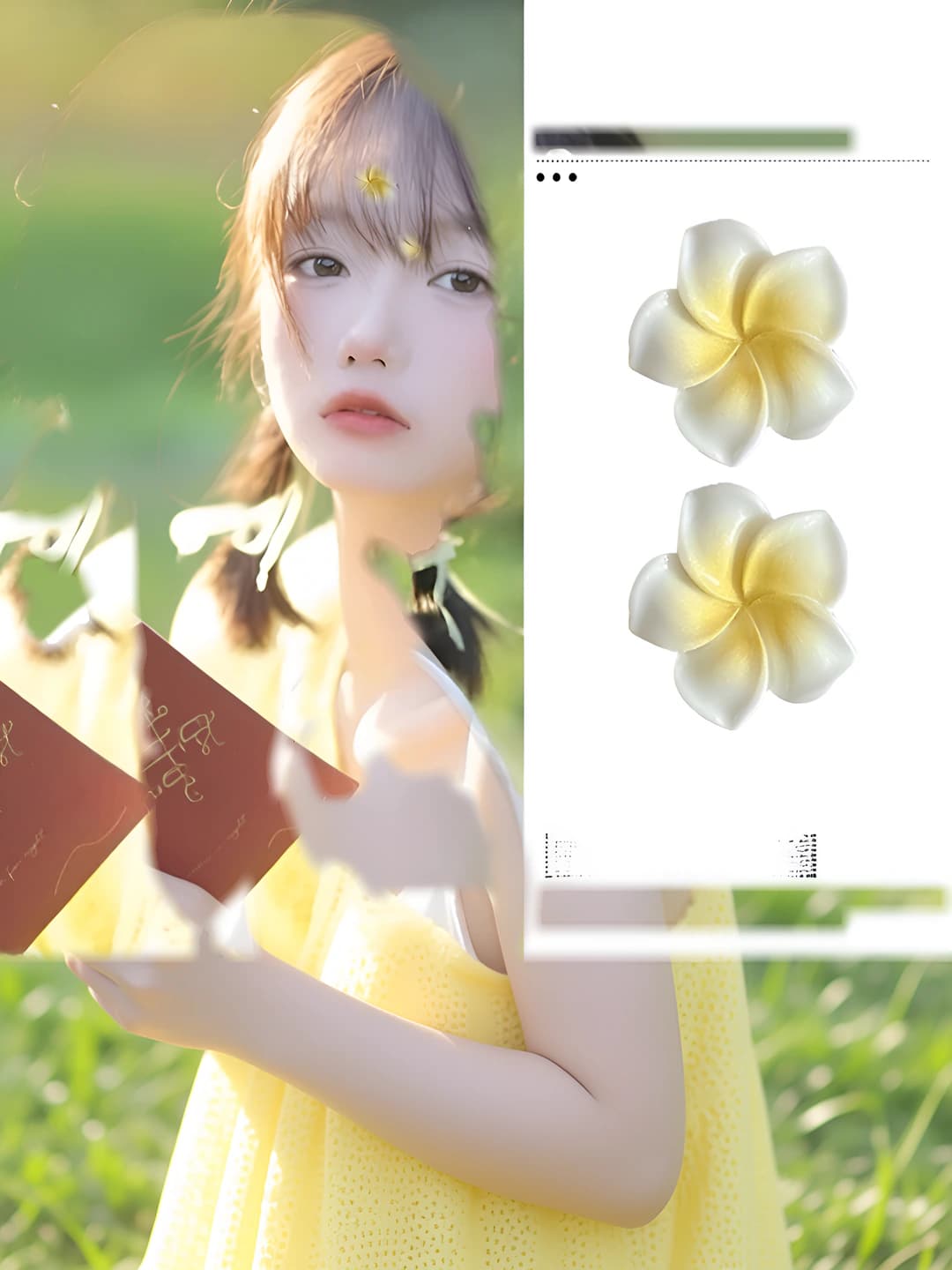 2# Floral clip - Medium, 1 pc 7.5 cm; 6# Large floral clip, 2 pcs 3 cm