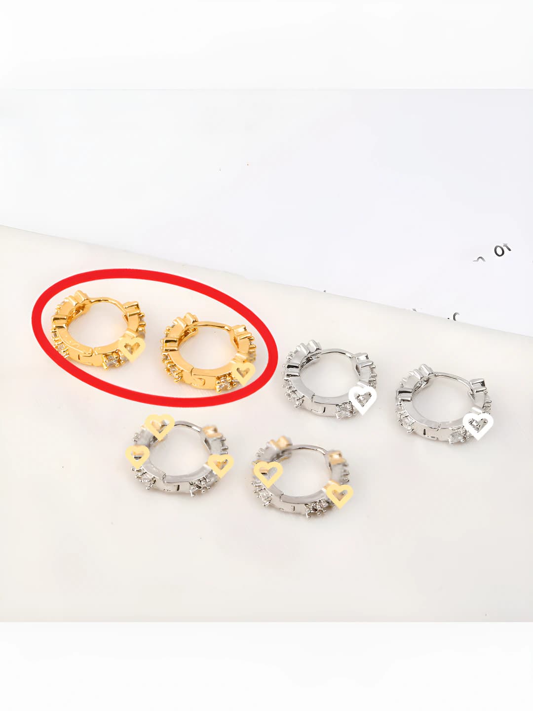 A-162 gold earrings
