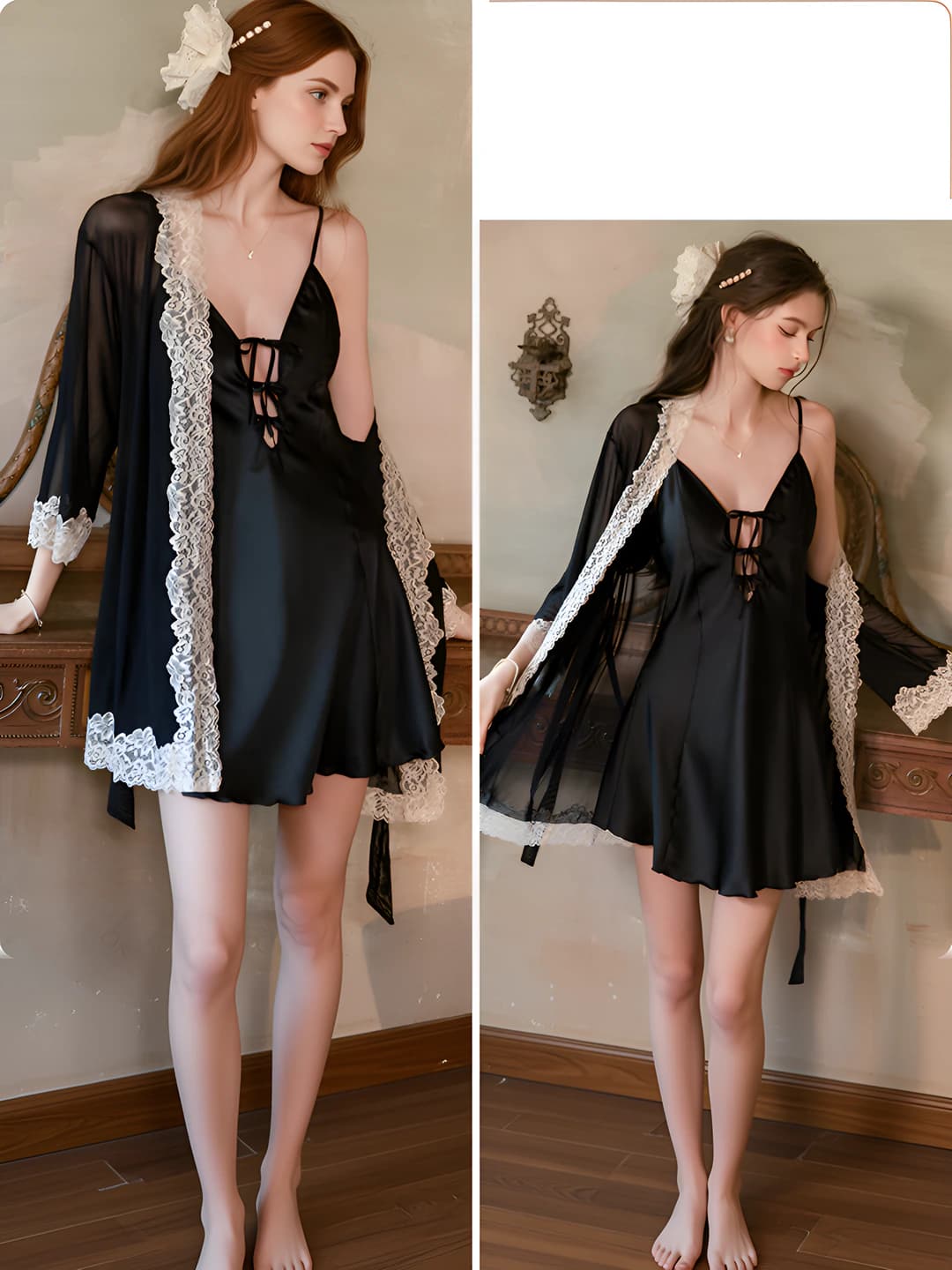 6285 Qora (Tashqi kurtka + kamari)