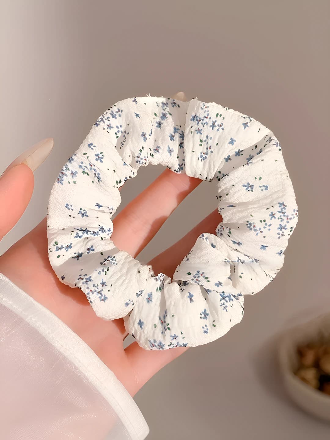 Синий, цветочный, 10 см
