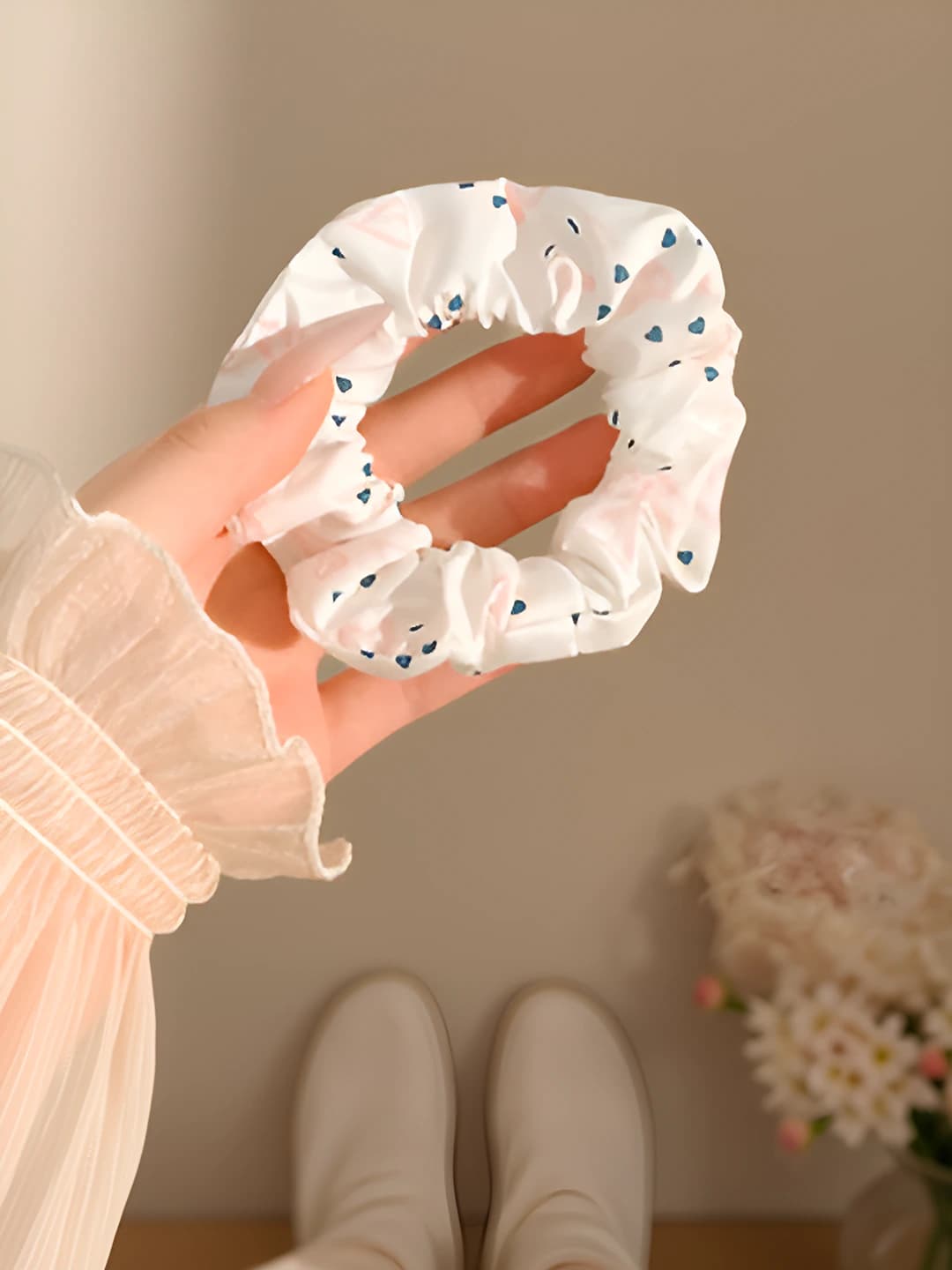 22# Белые сердечки