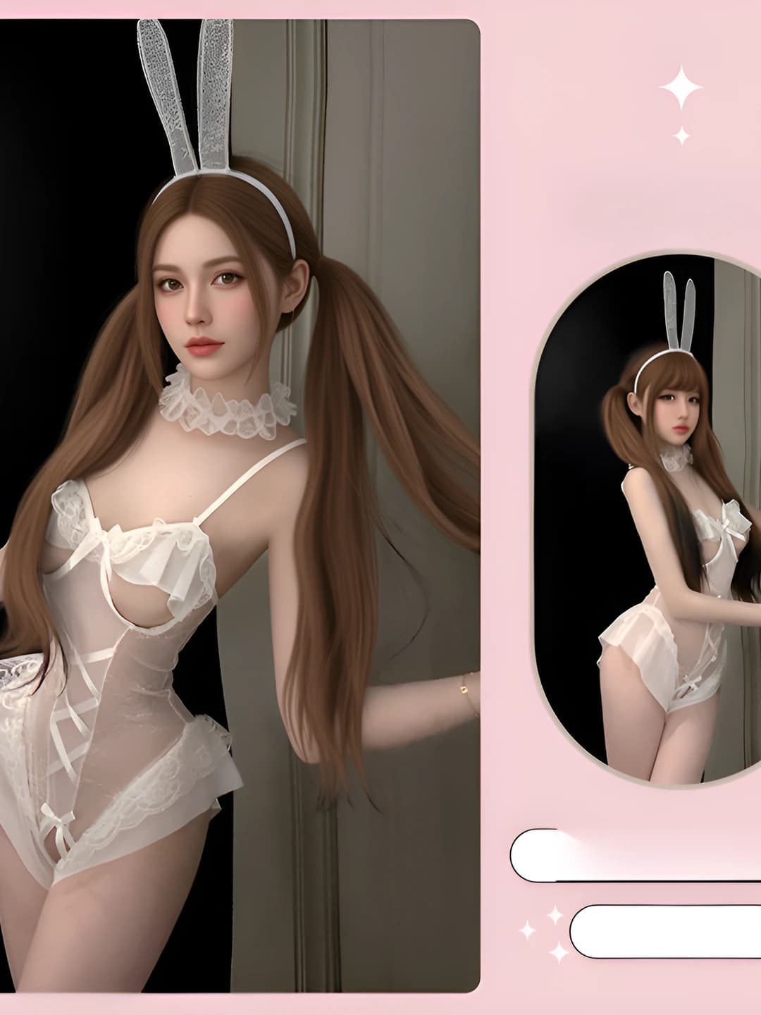 White bunny costume