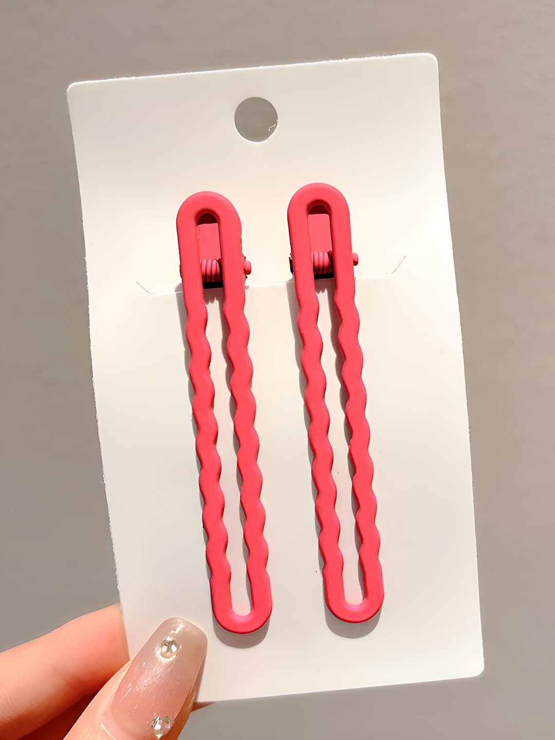 4# Rose red wave, 1 pair, OPP
