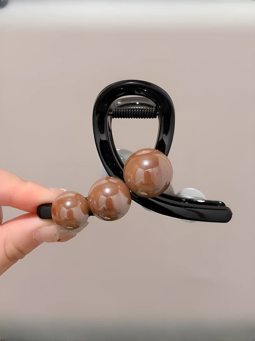2# Choy shaffof asos, 8 cm, to'q kofe marvarid