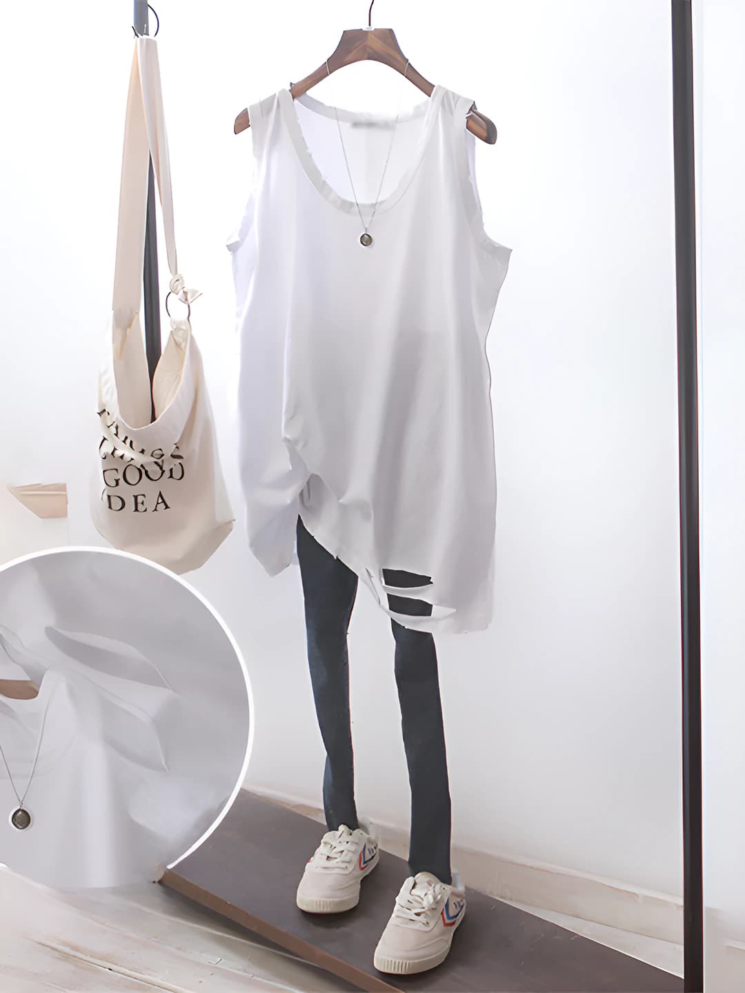 White (distressed)