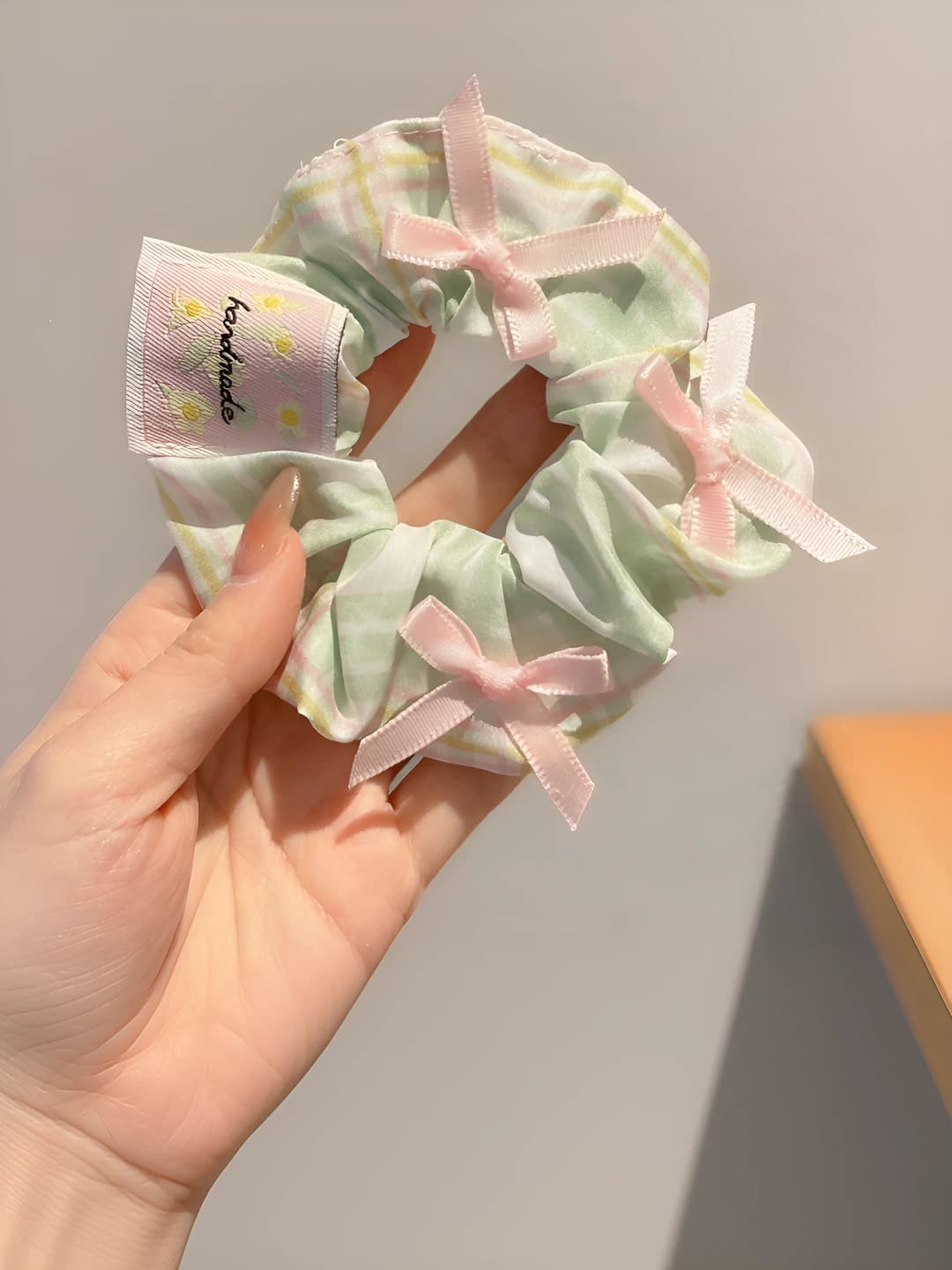 7# Sweet plaid green 11 cm