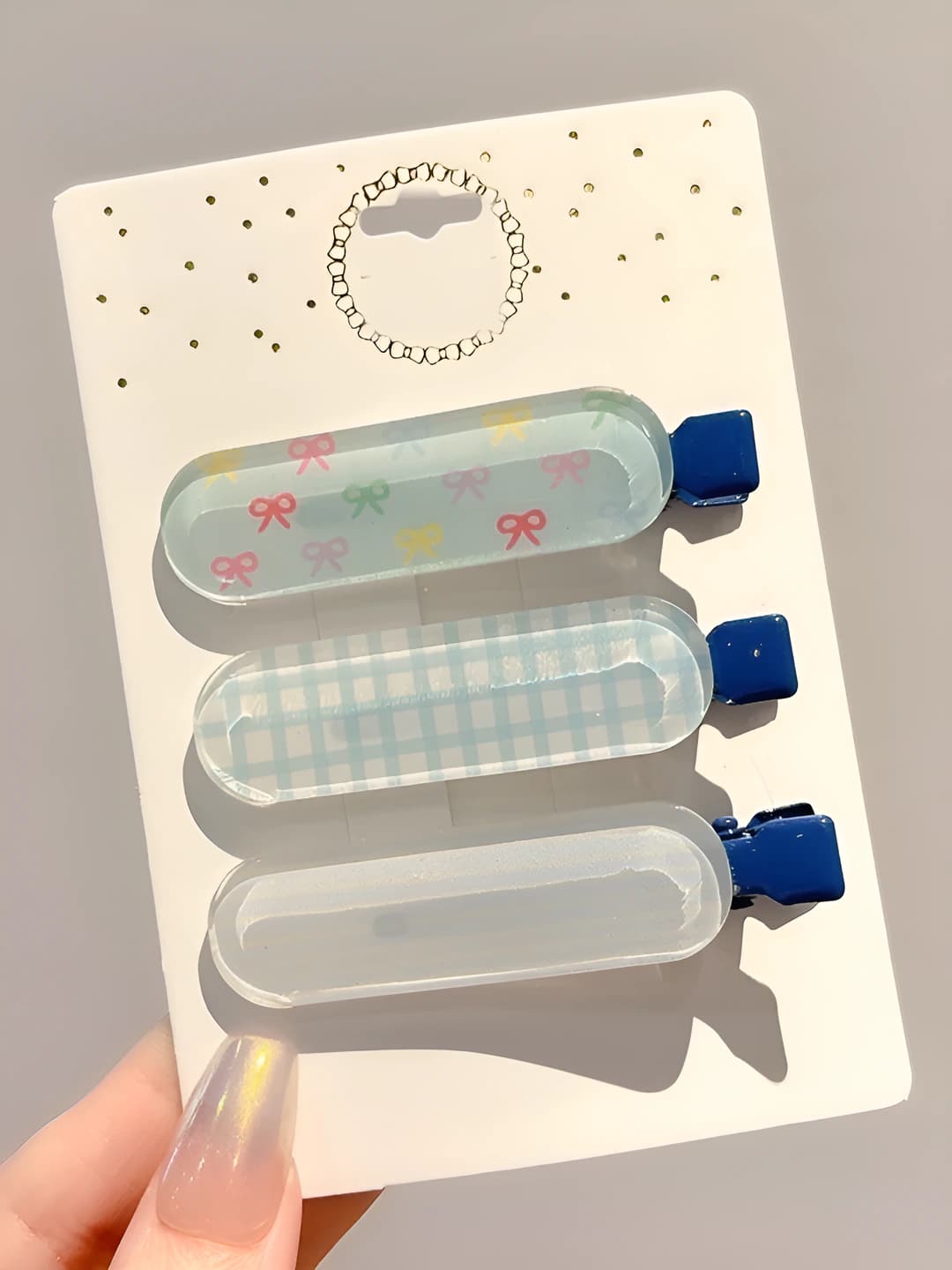 Синие jelly 3 шт 6 см