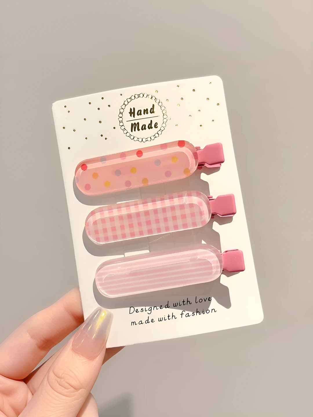 Розовые jelly 3 шт 6 см