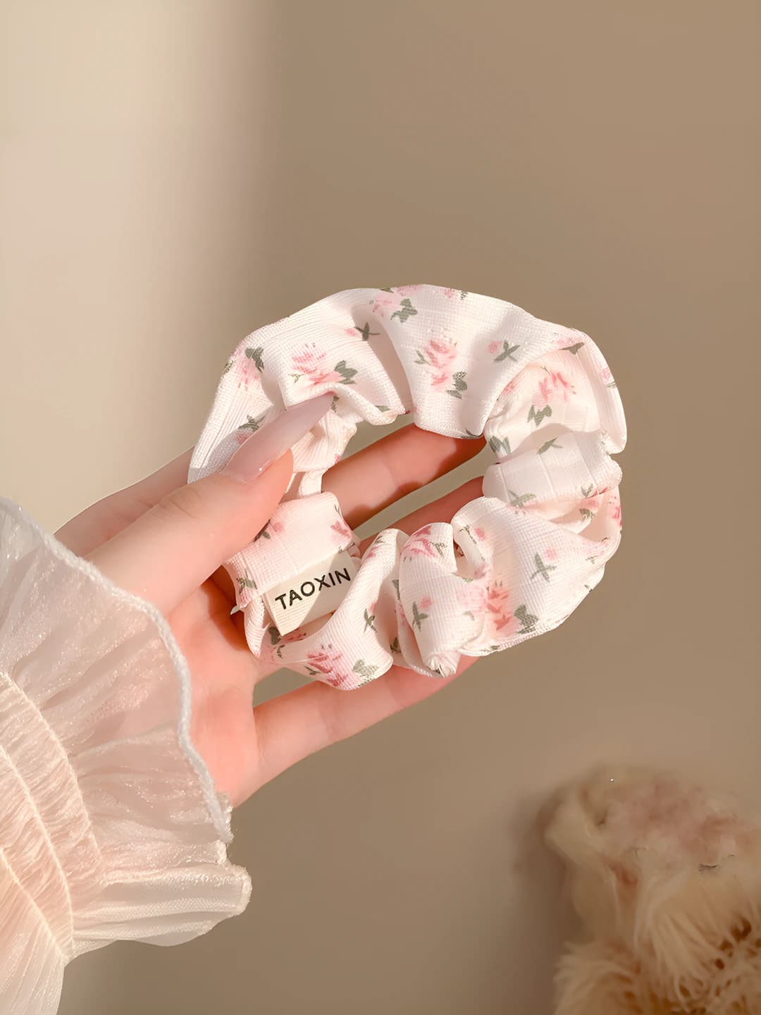 Розовый, цветочный, 11 см
