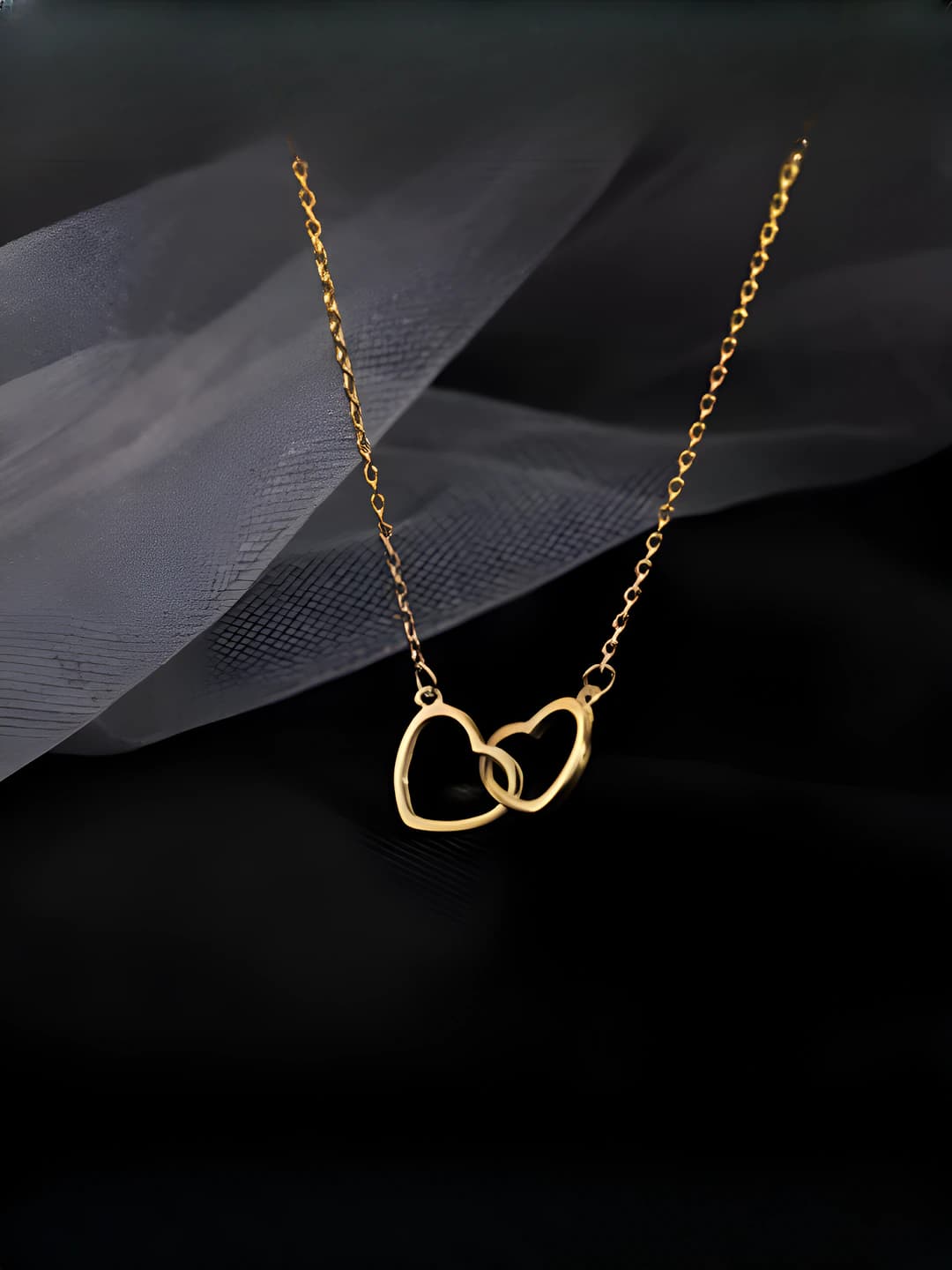 Double heart gold