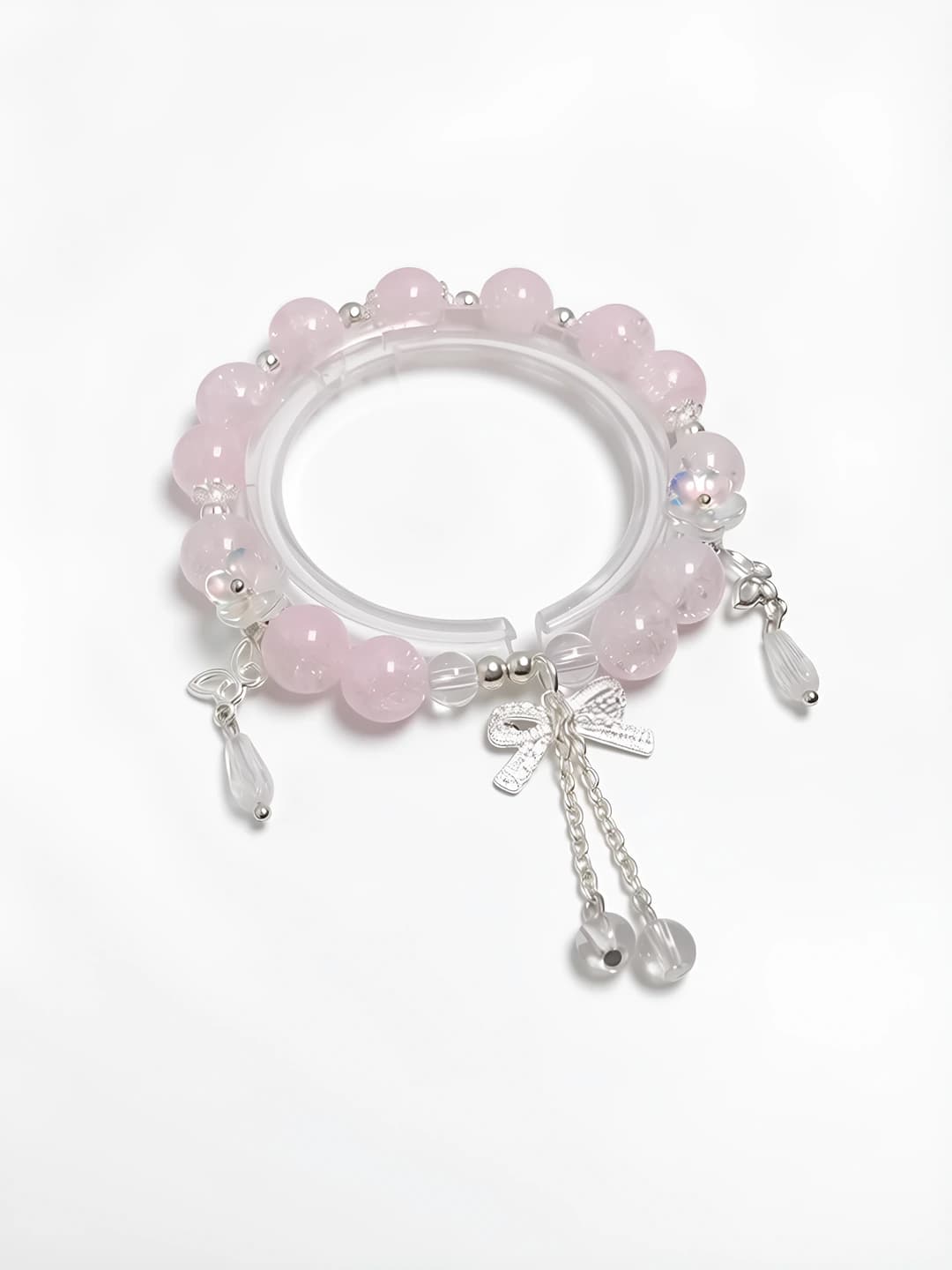 Tassel crystal butterfly pink