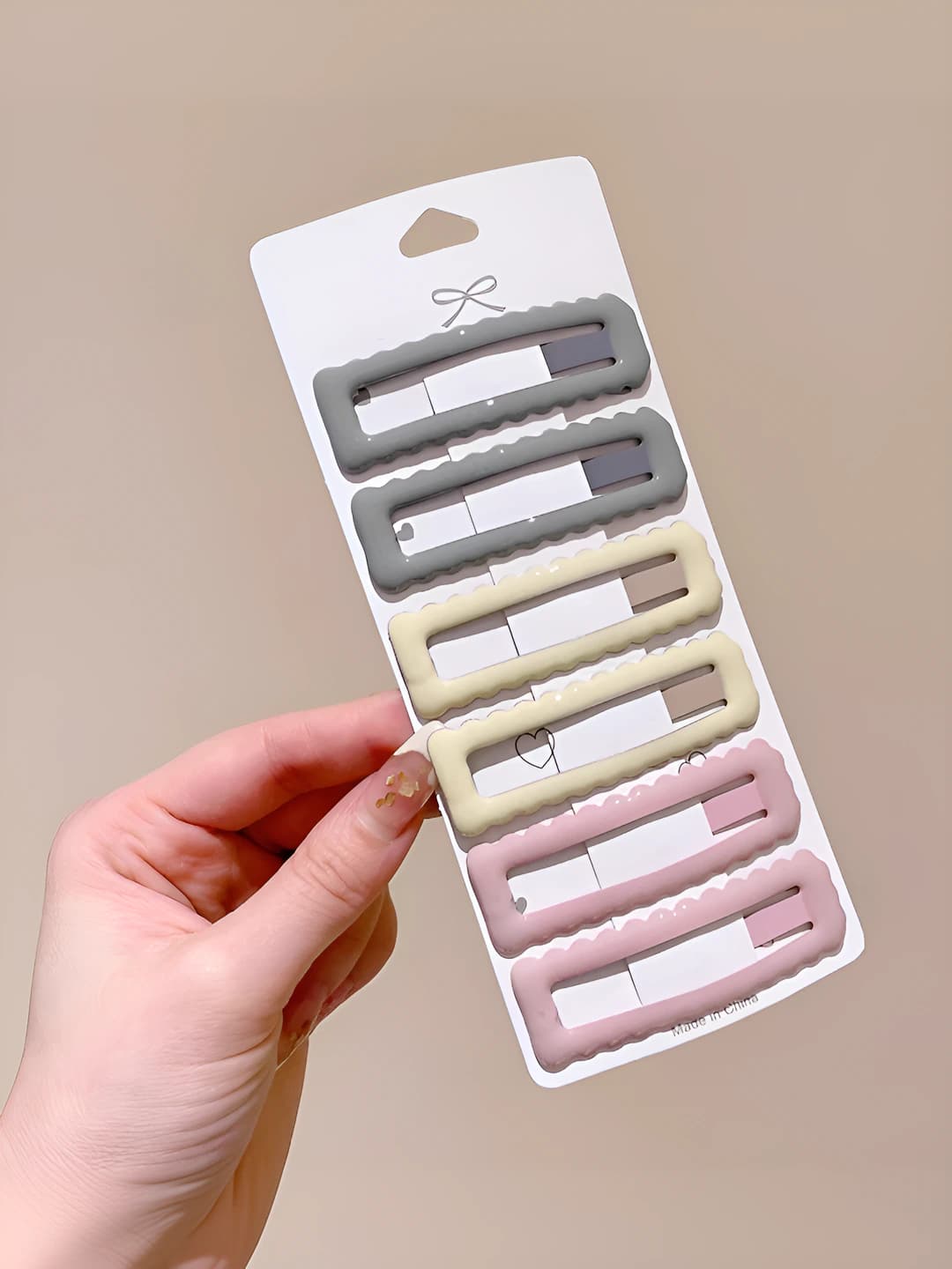 11#Spring color square waves 6 pcs (6.7 cm)