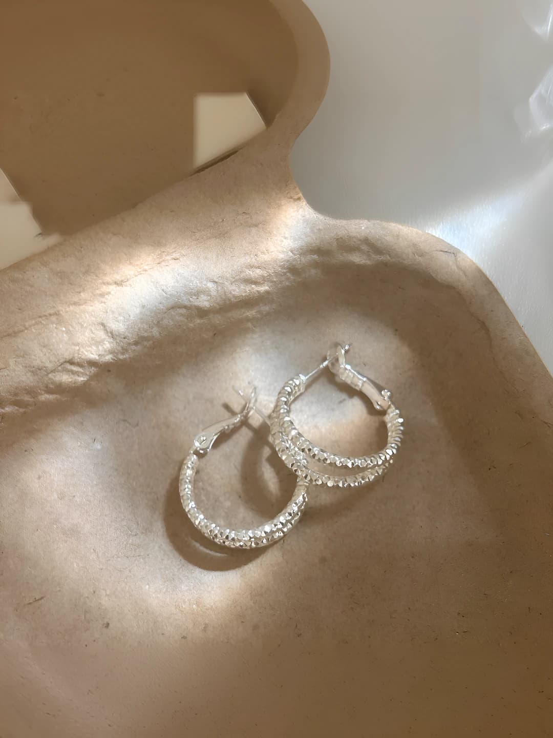 Silver earrings
