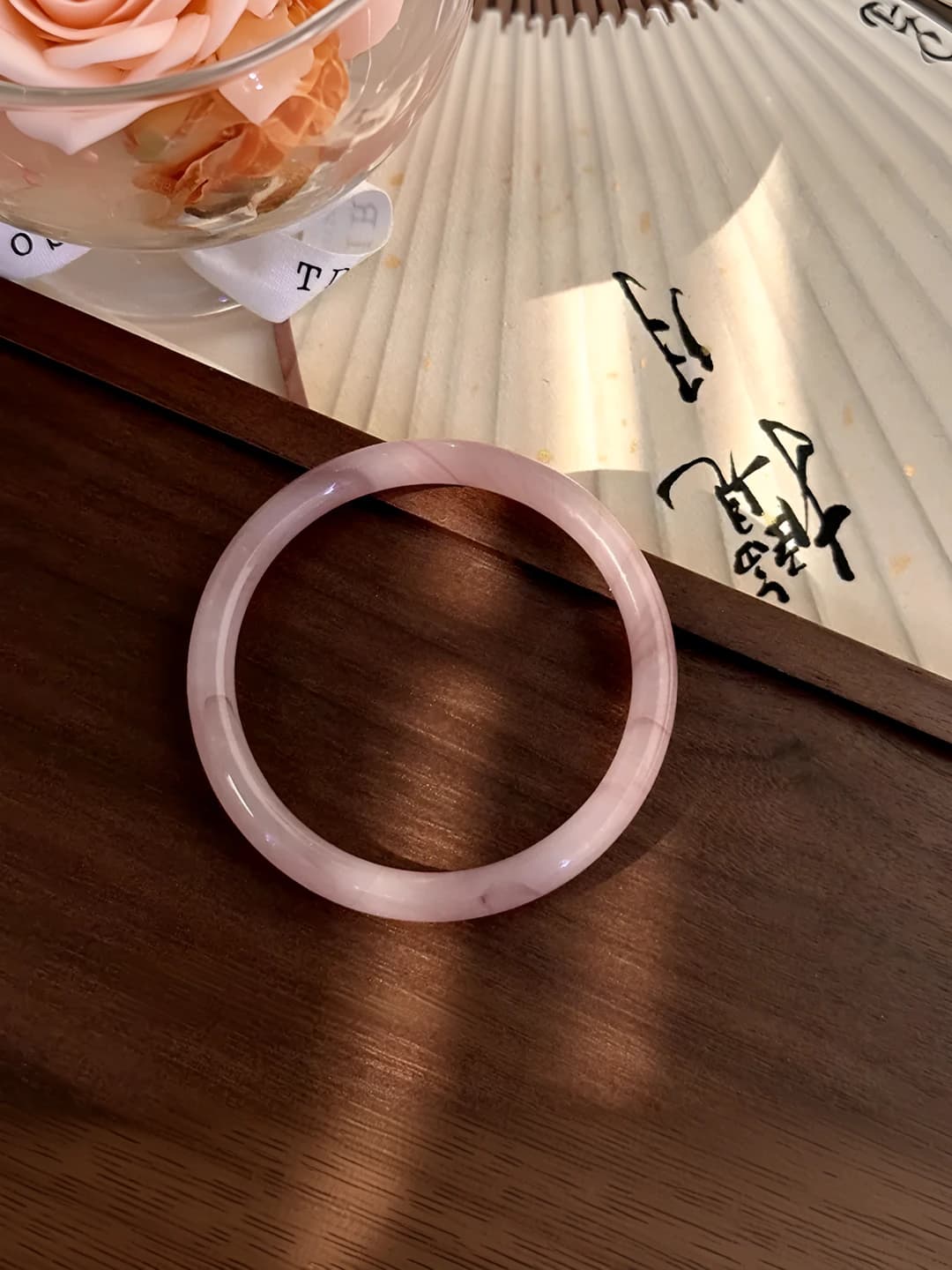 Толстый браслет, Малиновый пух, 62mm