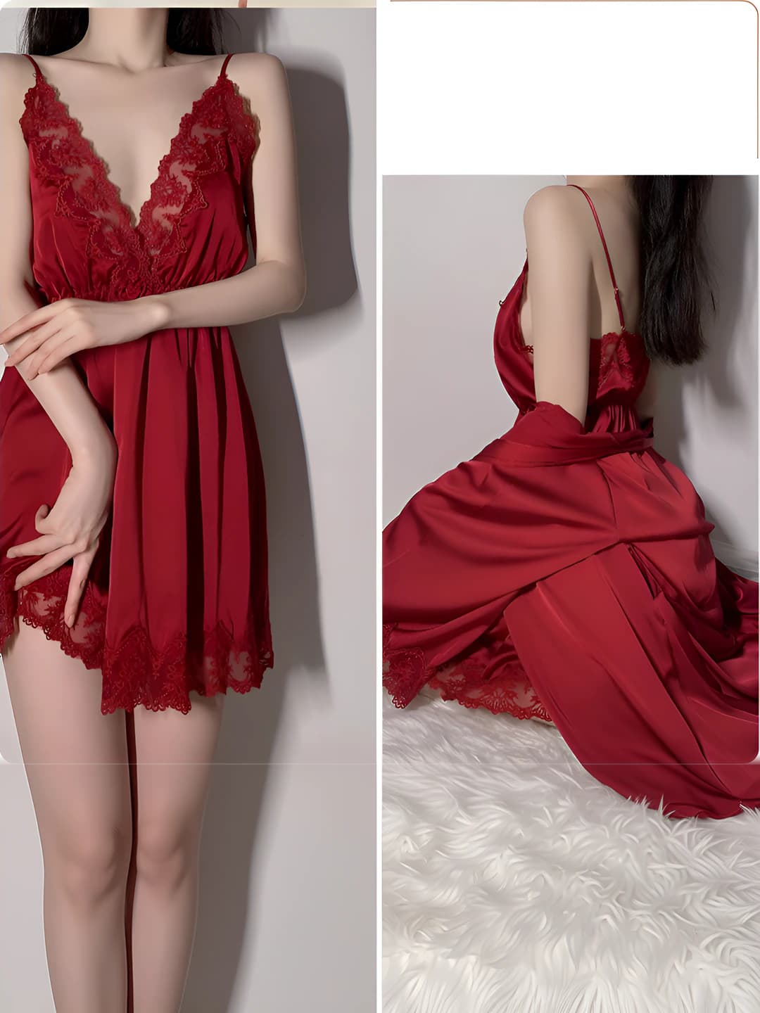 Bordeaux Red (Sleepwear Set)