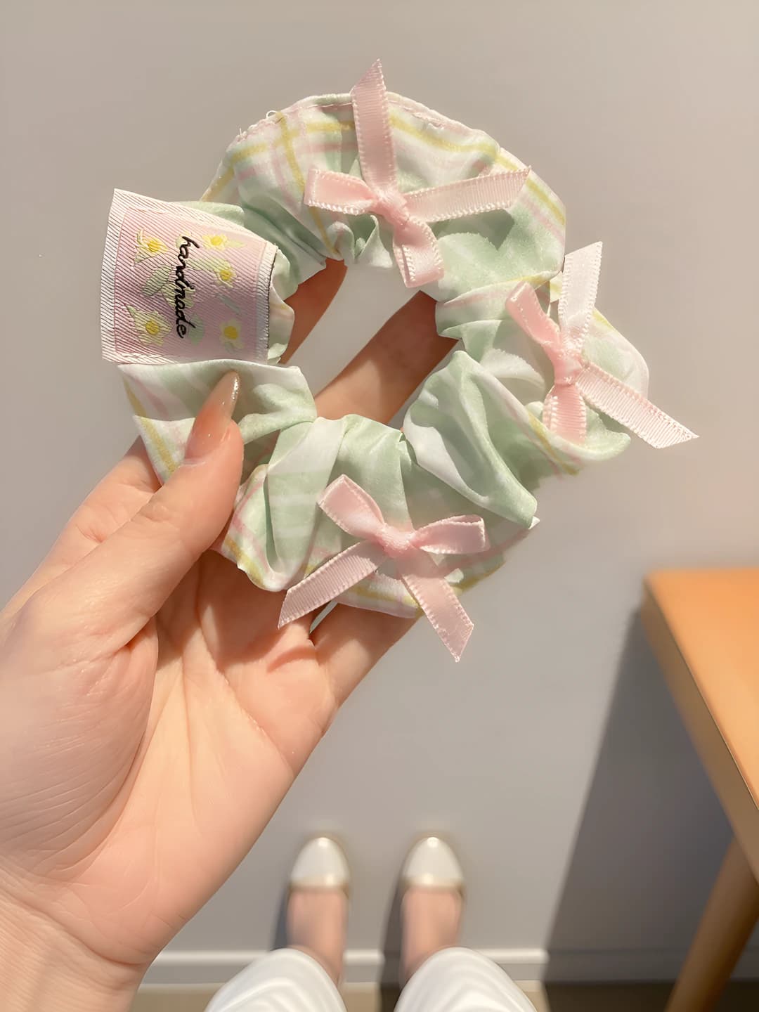 7# Sweet plaid green 11 cm