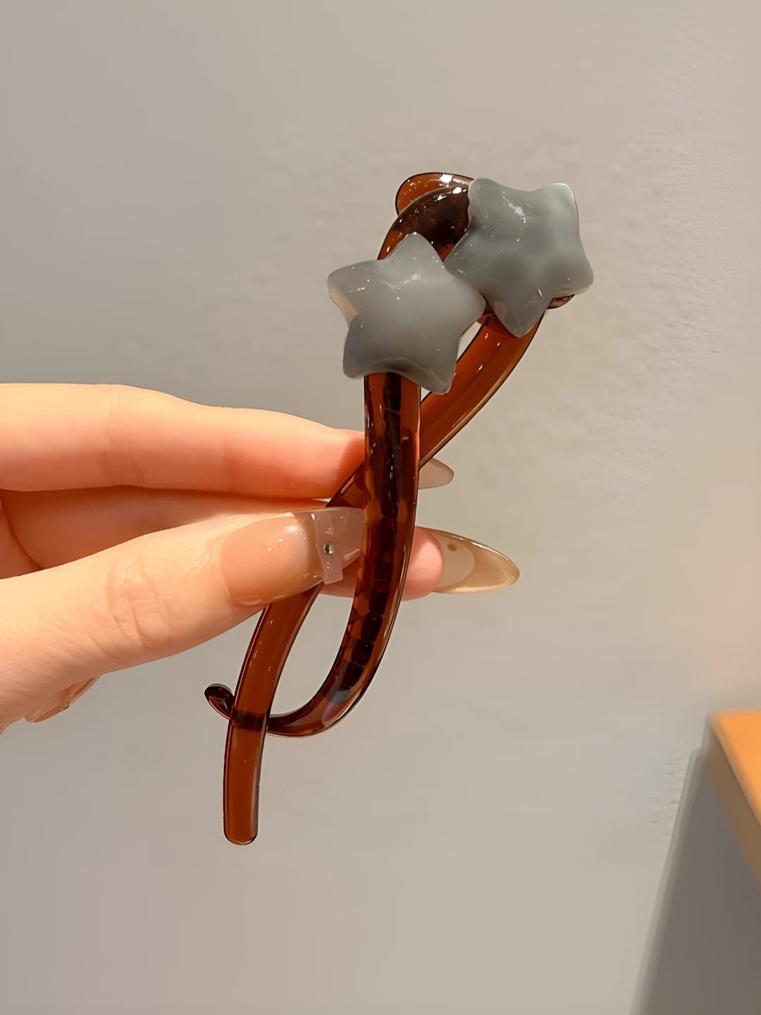 Grey, stars, 10.5 cm